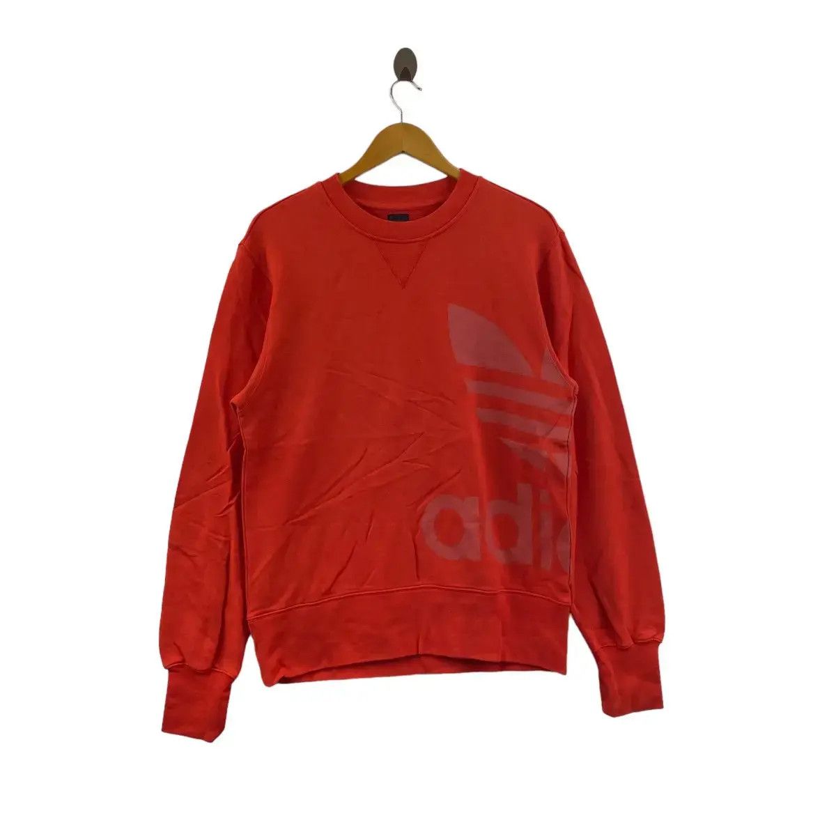 Adidas ADIDAS ORIGINALS TREFOIL Double Sided Orange Sweatshirt Size L / US 10 / IT 46 - 1 Thumbnail