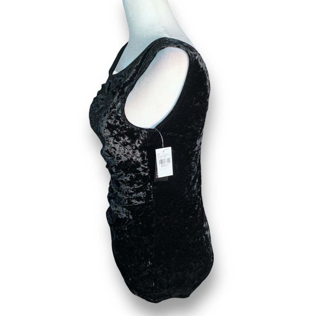 Vintage Vintage Deadstock iZ Byer California Black Velvet Ruffle Det Size S / US 4 / IT 40 - 3 Thumbnail