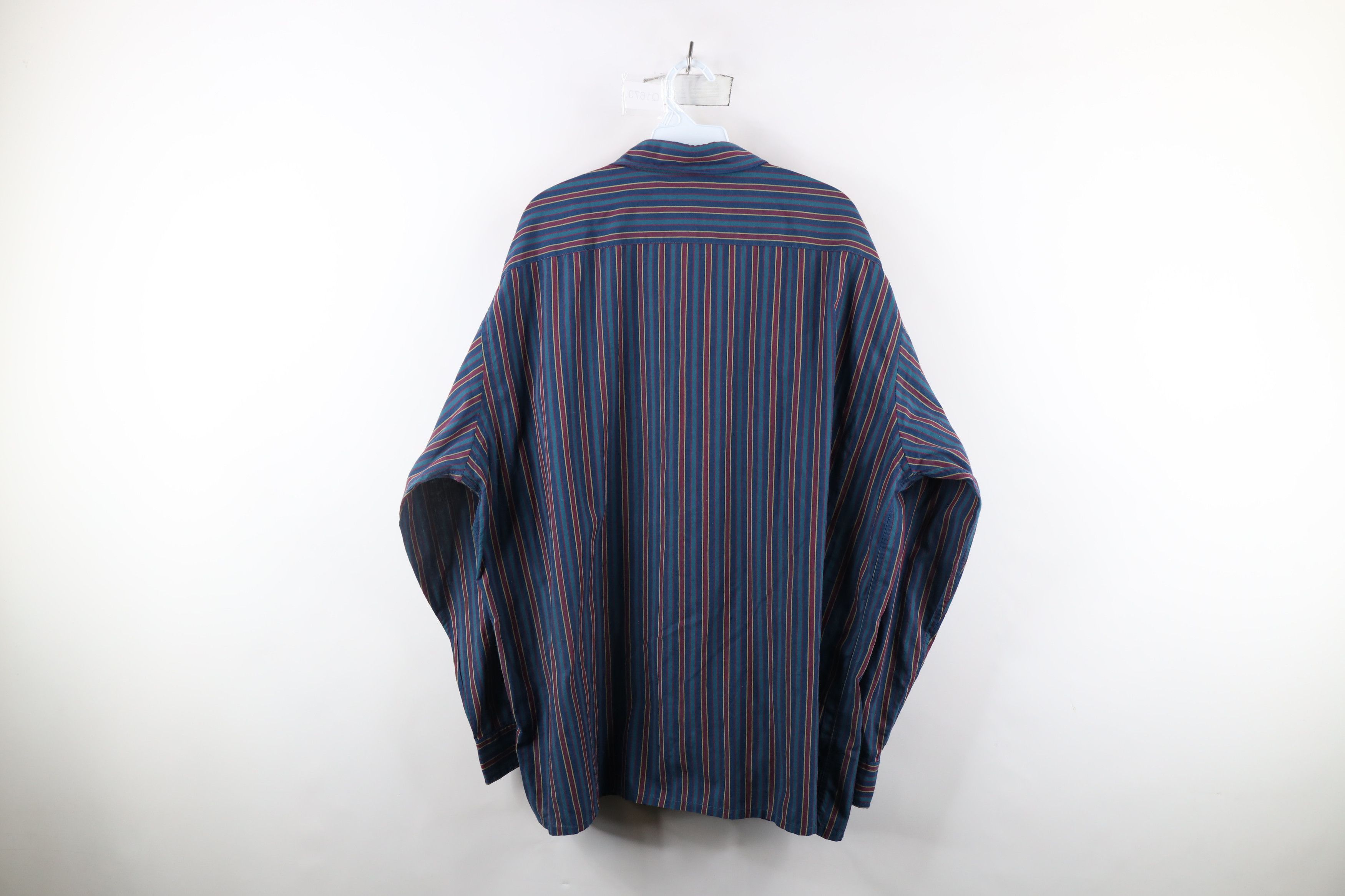 Vintage Vintage 90s Streetwear Rainbow Striped Button Down Shirt Size US XXL / EU 58 / 5 - 7 Thumbnail