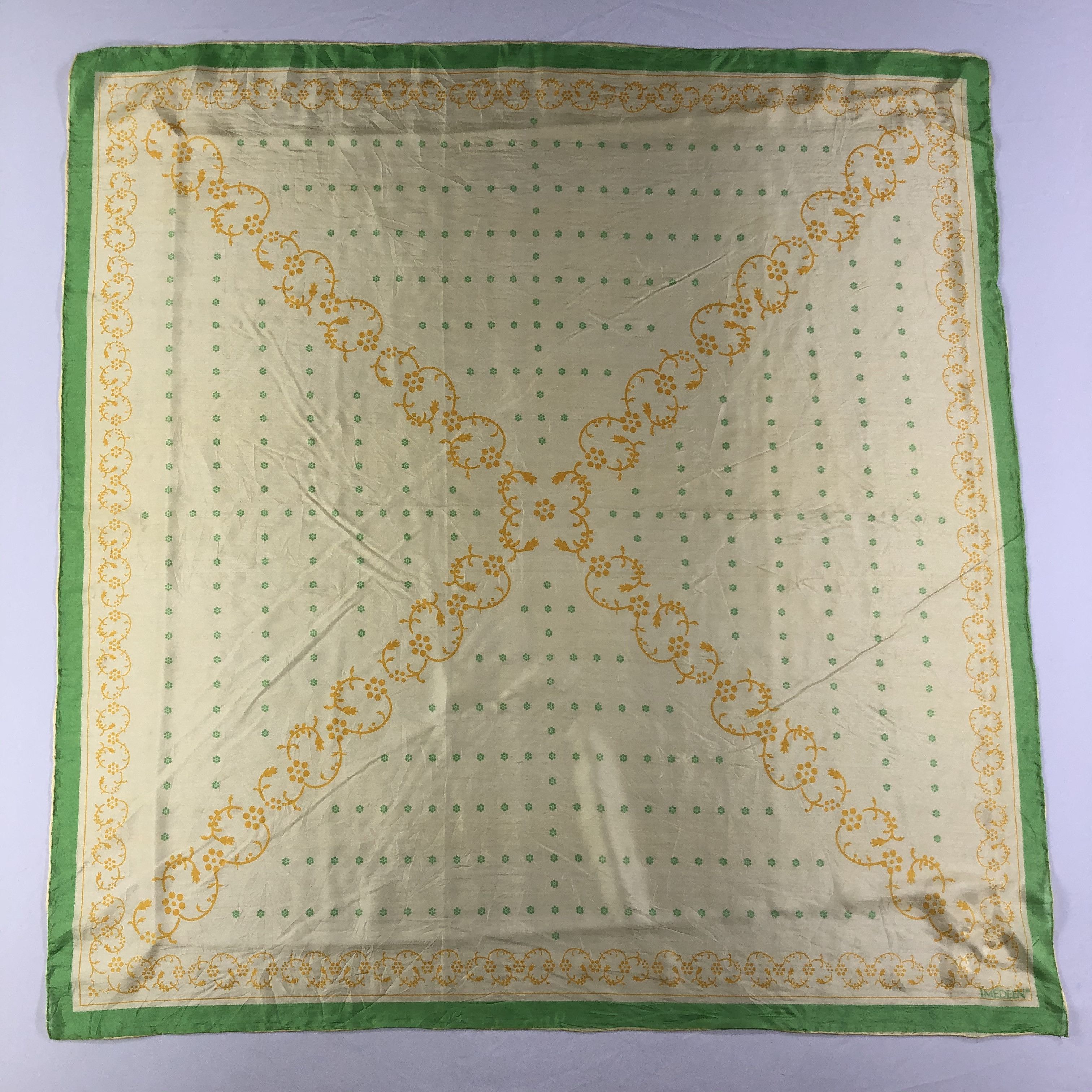 Vintage Vintage Imedeen Silk Scarf Size ONE SIZE - 2 Thumbnail