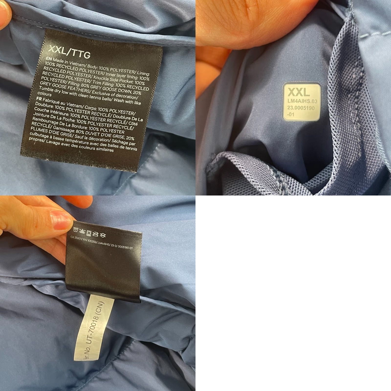 Lululemon VINTAGE Lululemon Wunder Vest 2XL Blue WindProof Down 600-Fill Men Jacket/Mid-Length WWOTNWOT Size US XXL / EU 58 / 5 - 8 Thumbnail