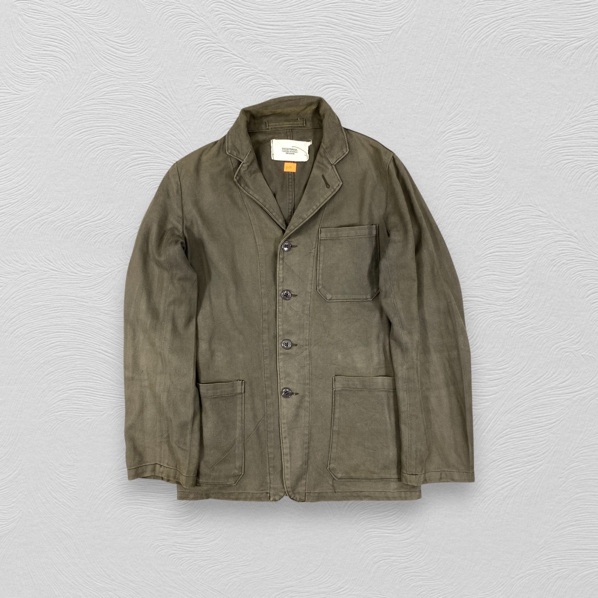 CABANE de ZUCCa Vintage Zucca Travail Button Chore Jacket -J131 Size US S / EU 44-46 / 1 - 1 Thumbnail