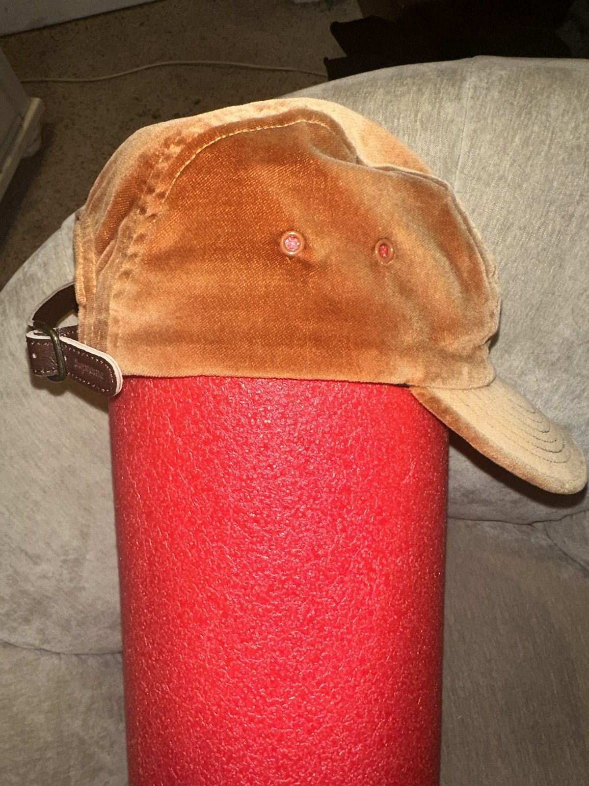 Supreme Supreme Velvet Camp Cap Orange Size ONE SIZE - 4 Thumbnail
