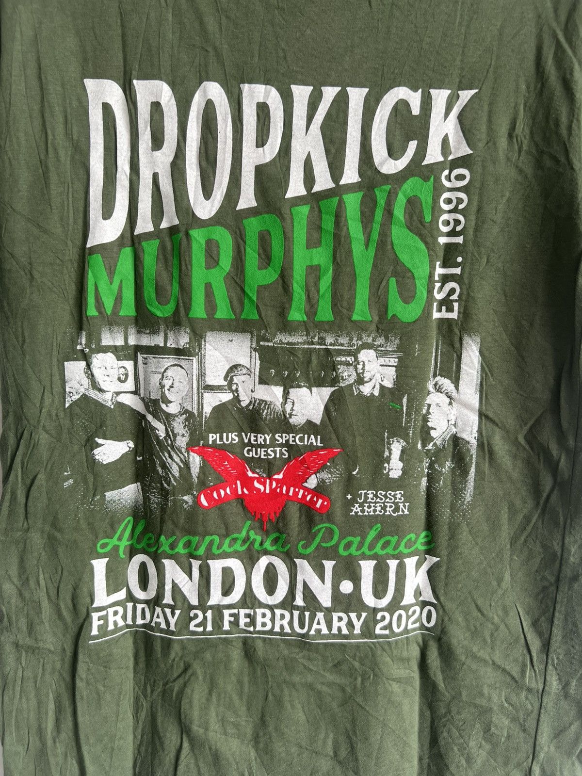 Vintage Vintage Dropkick Murphy & Gangs All Here 2020 UK Tour Shirt Size US M / EU 48-50 / 2 - 3 Thumbnail
