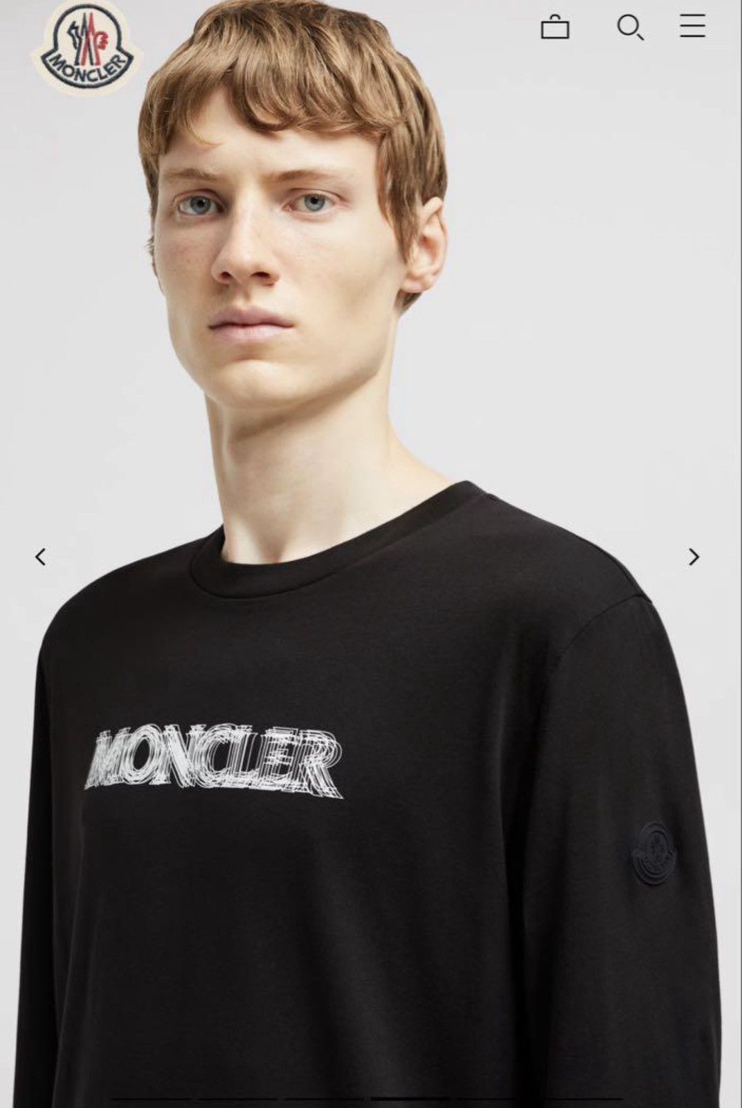 Moncler Moncler Long Sleeve T shirt Size US S / EU 44-46 / 1 - 1 Thumbnail