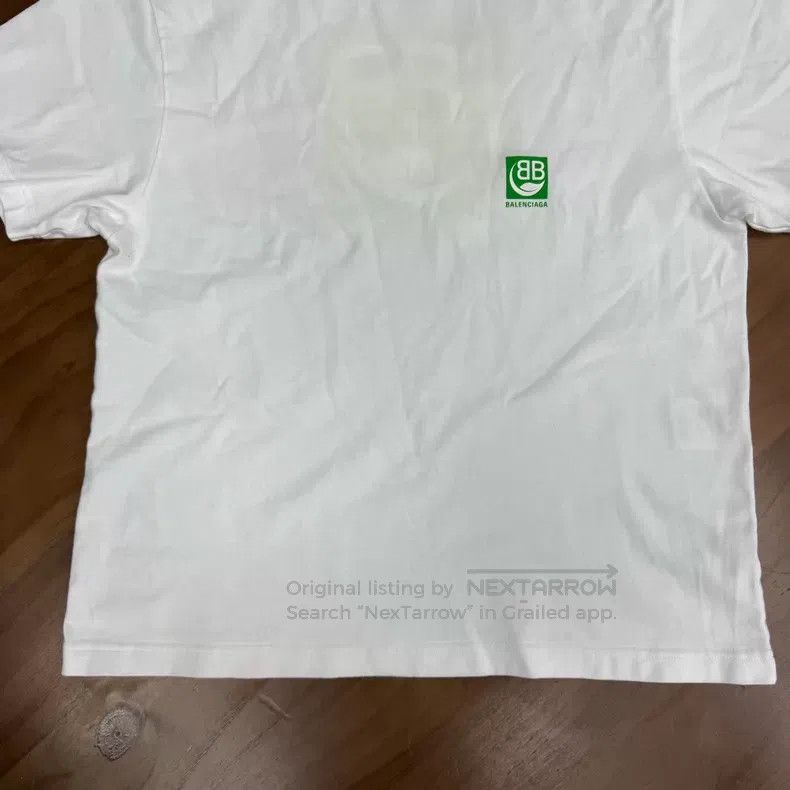 Balenciaga Balenciaga Eco-friendly White Green Short Sleeve Size US XS / EU 42 / 0 - 6 Thumbnail