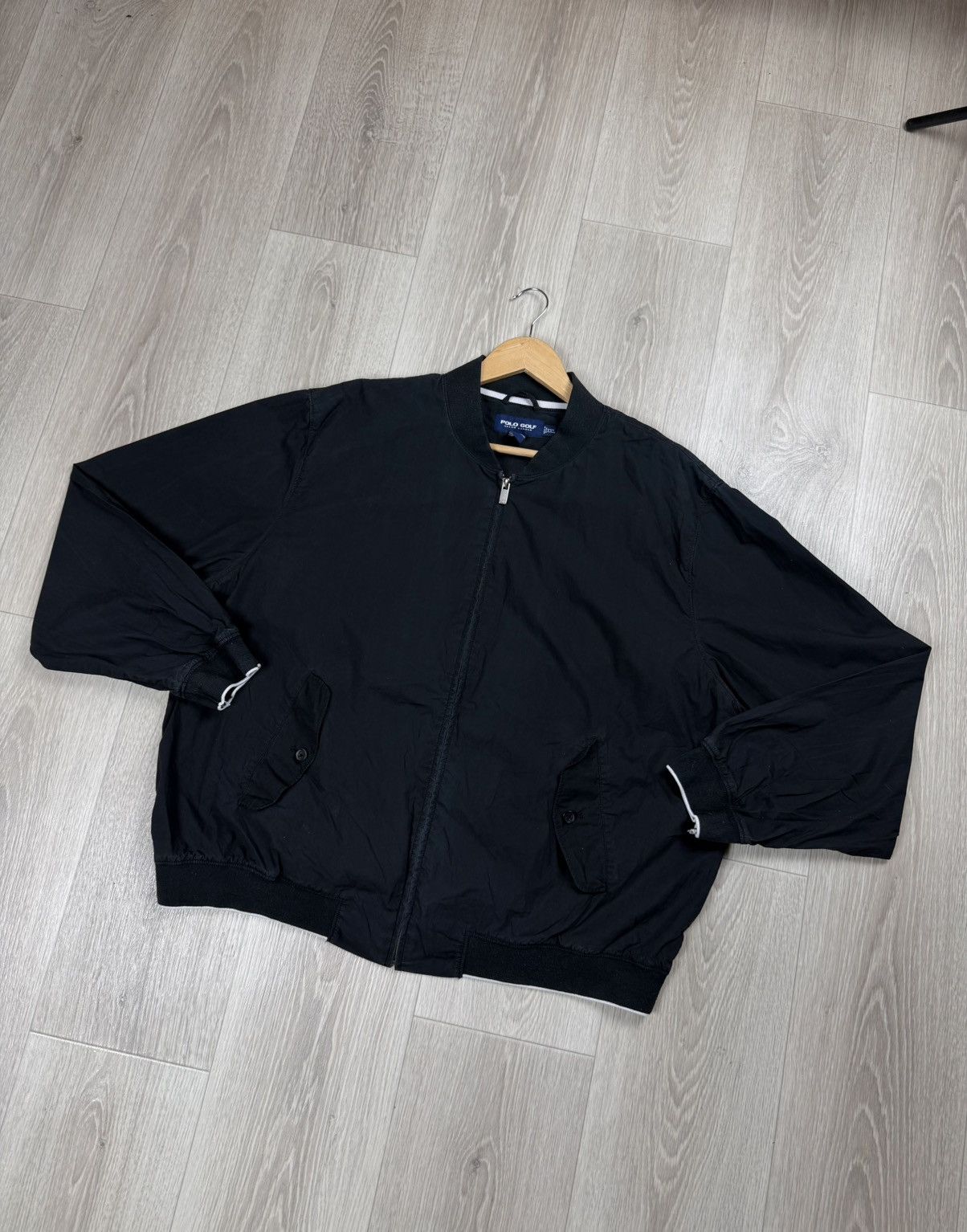 Polo Ralph Lauren Vintage Polo Golf Ralph Lauren Black Distressed Jacket Size US XXL / EU 58 / 5 - 3 Thumbnail
