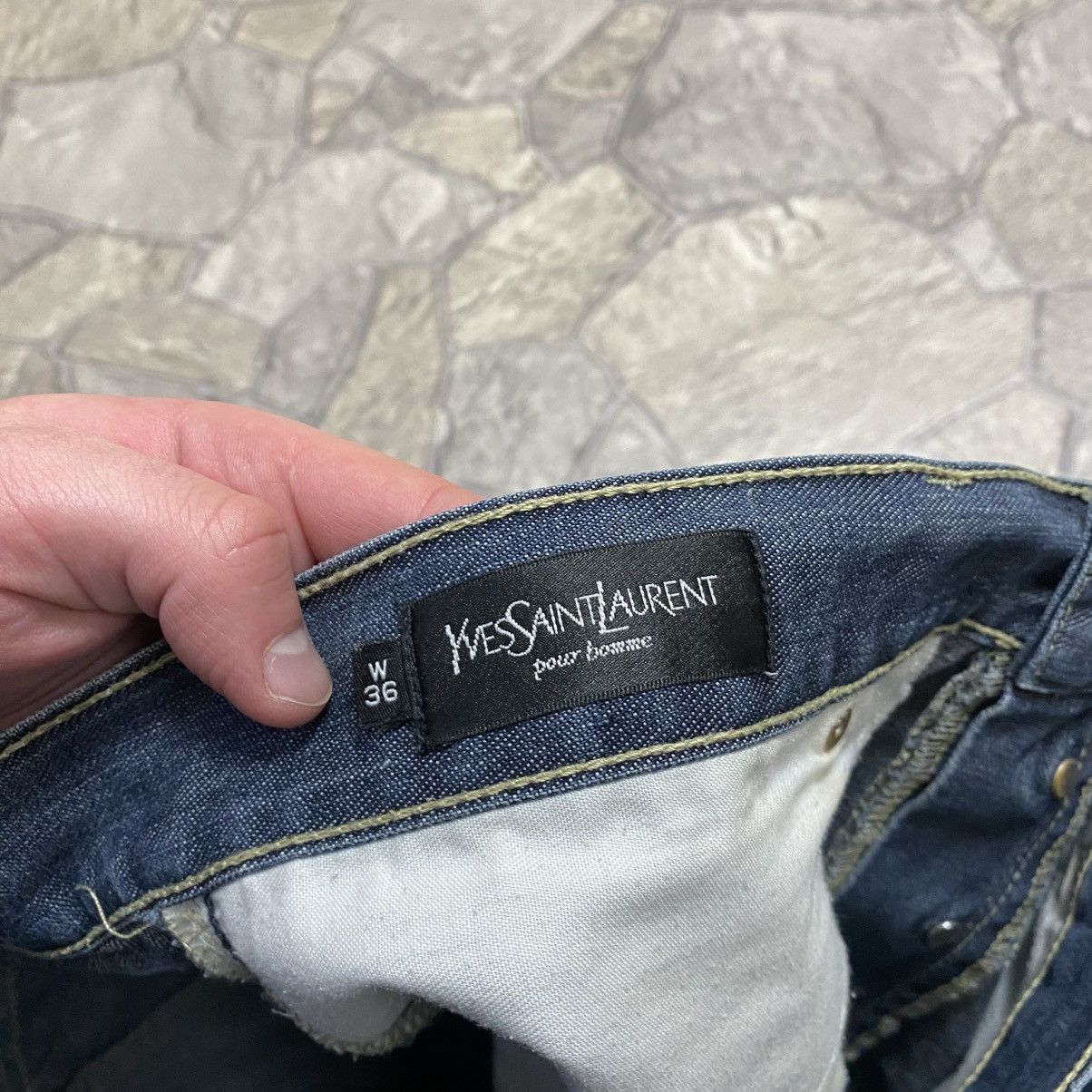 Yves Saint Laurent Vintage YSL Yves Saint Laurent Jeans Big Logo 90s Size US 36 / EU 52 - 13 Thumbnail