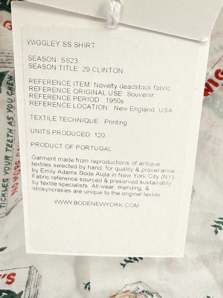 Bode Wrigley Gum Shirt Size US XL / EU 56 / 4 - 5 Thumbnail