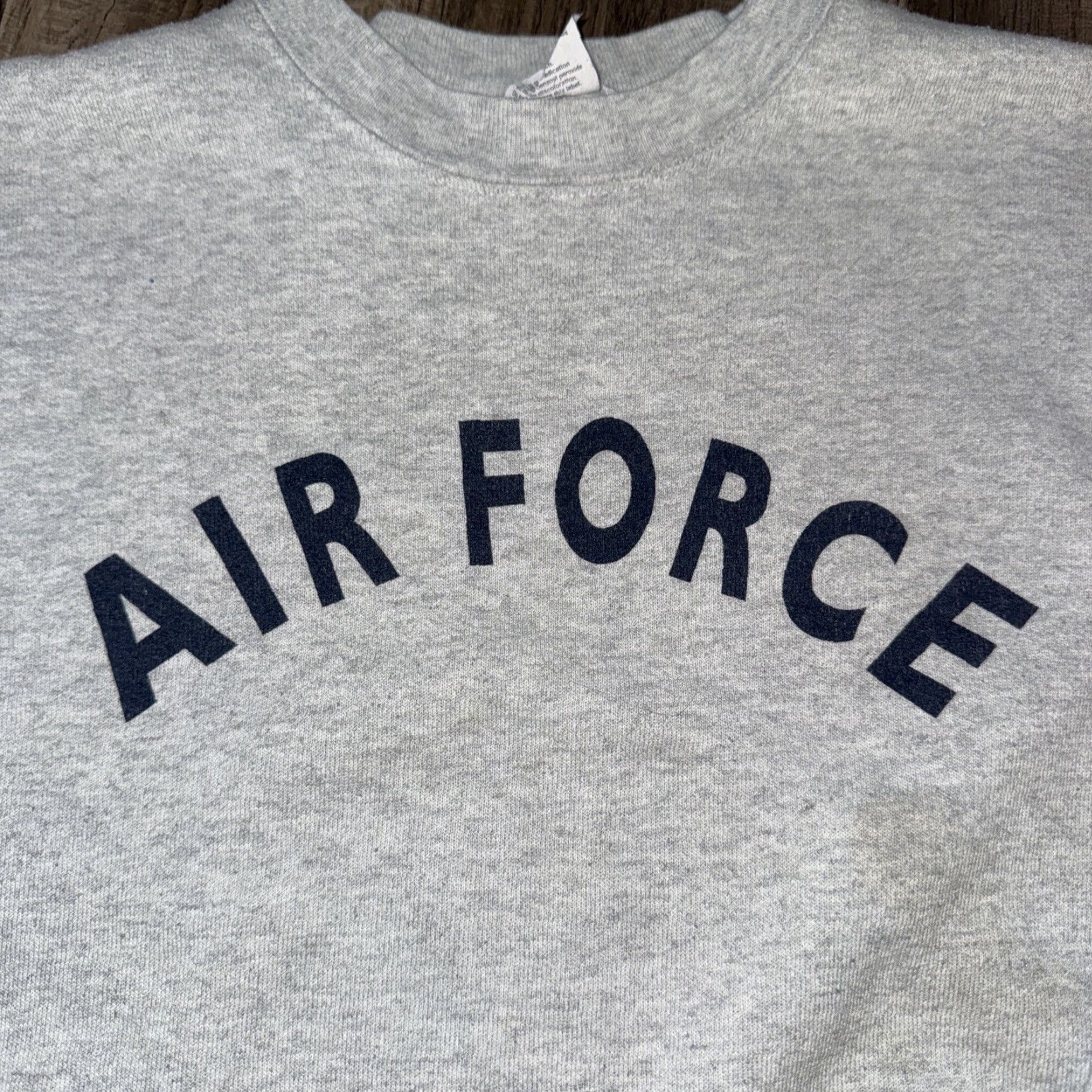 Vintage VINTAGE Air Force Crewneck Sweatshirt Shirt Mens Small Gray USA Tears Sleeve Distressed Pullover Size US S / EU 44-46 / 1 - 2 Thumbnail