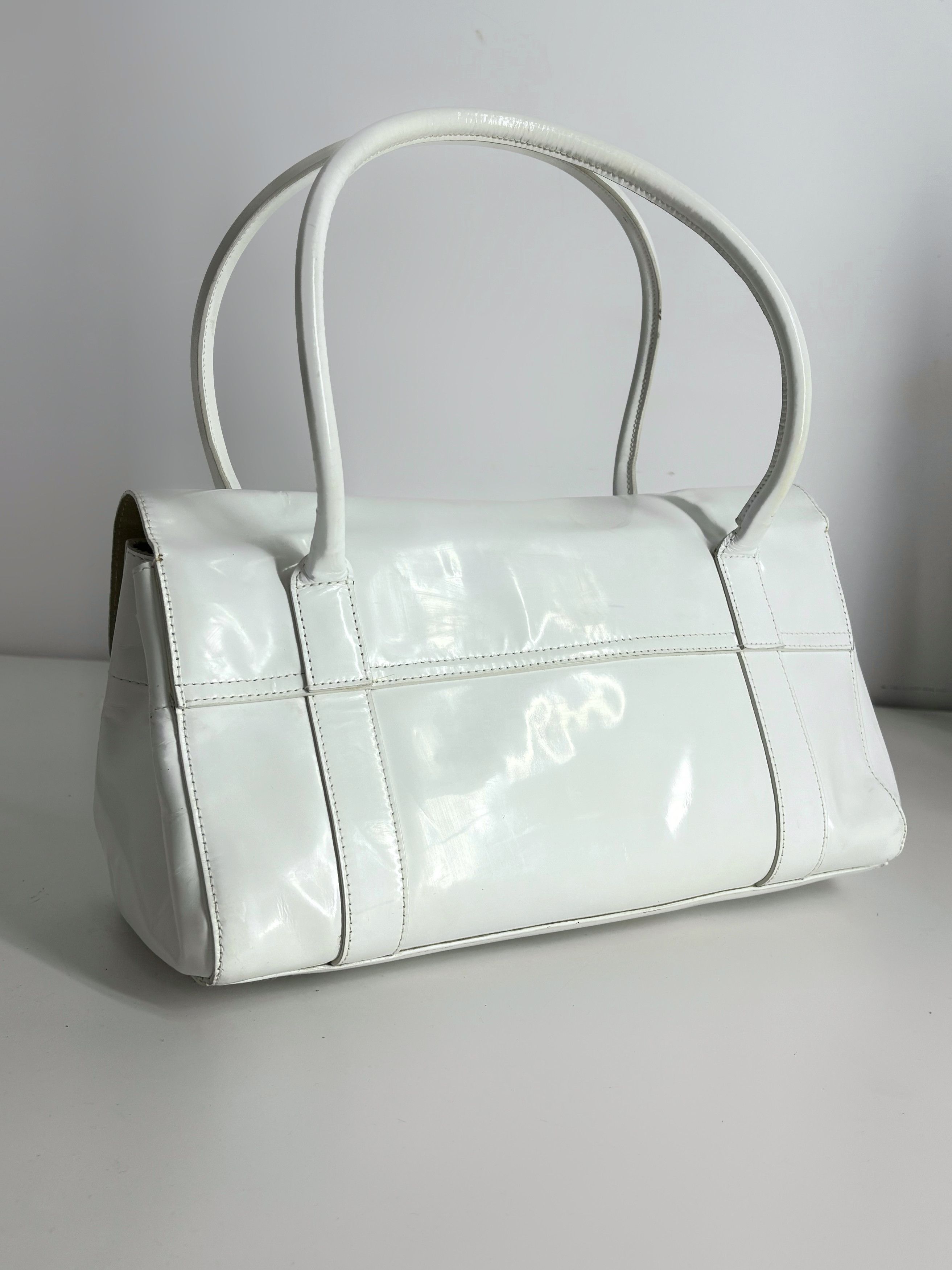 Mulberry Mulberry Bayswater White Leather Bag Size ONE SIZE - 2 Thumbnail