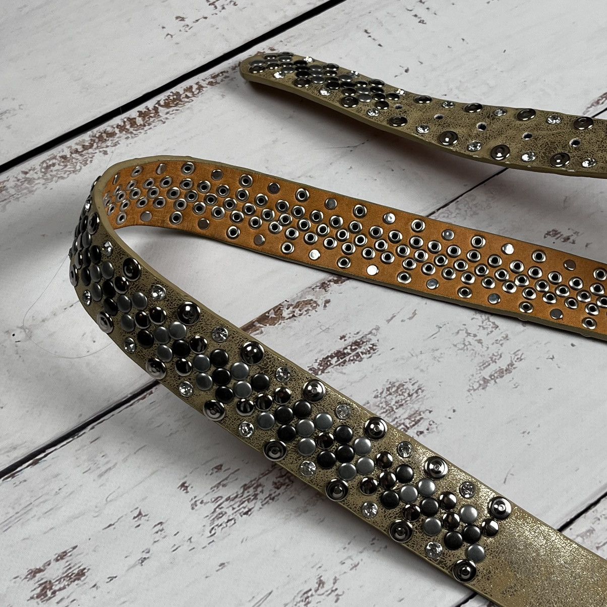 Japanese Brand × Vintage Vintage Leather Belt B.B Simon Style Y2K Opium Size ONE SIZE - 5 Thumbnail