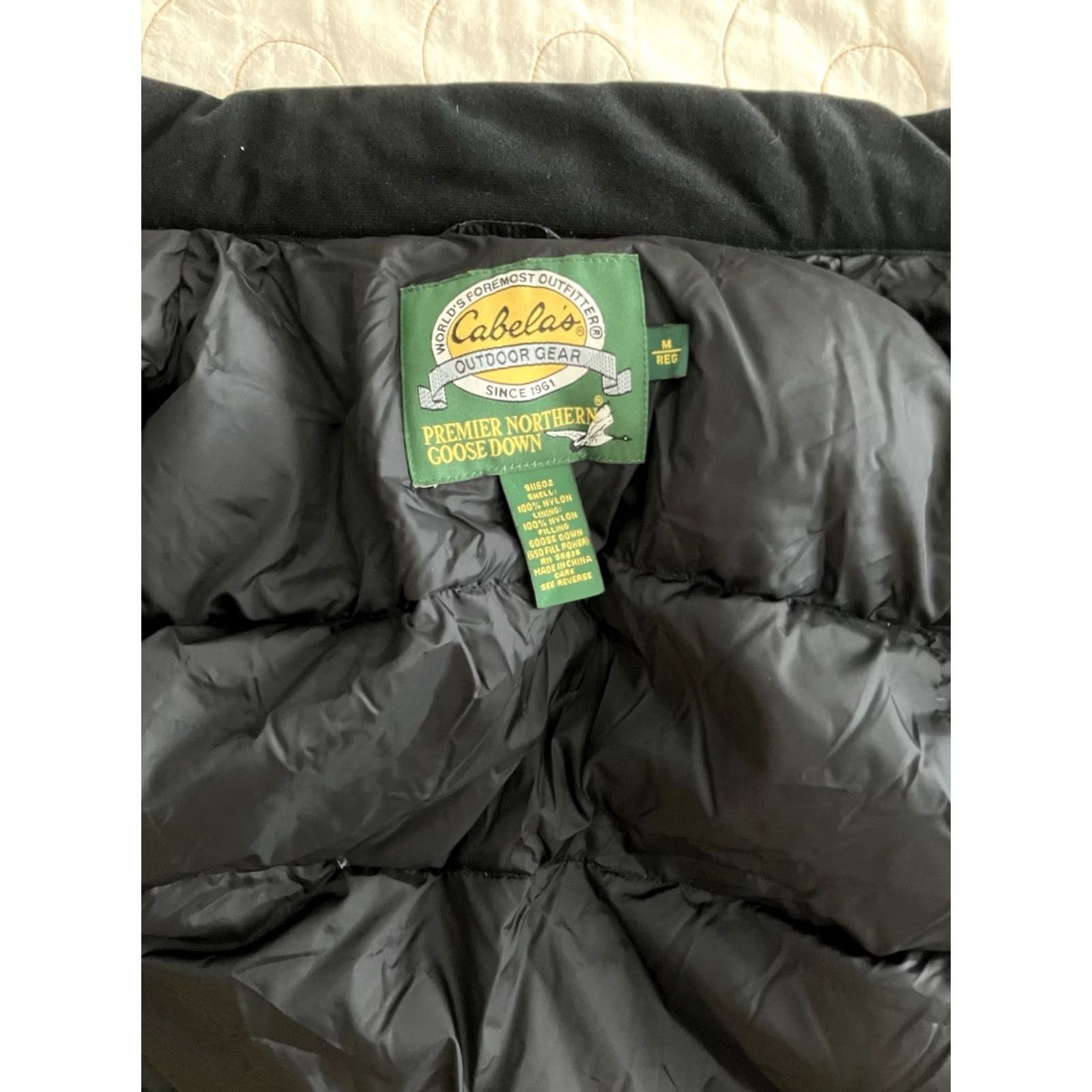 Vintage Cabela's Vest Womens Medium Black Premier Northern Goose Down Outerwear Puffer Vest with Pockets Size M / US 6-8 / IT 42-44 - 2 Thumbnail