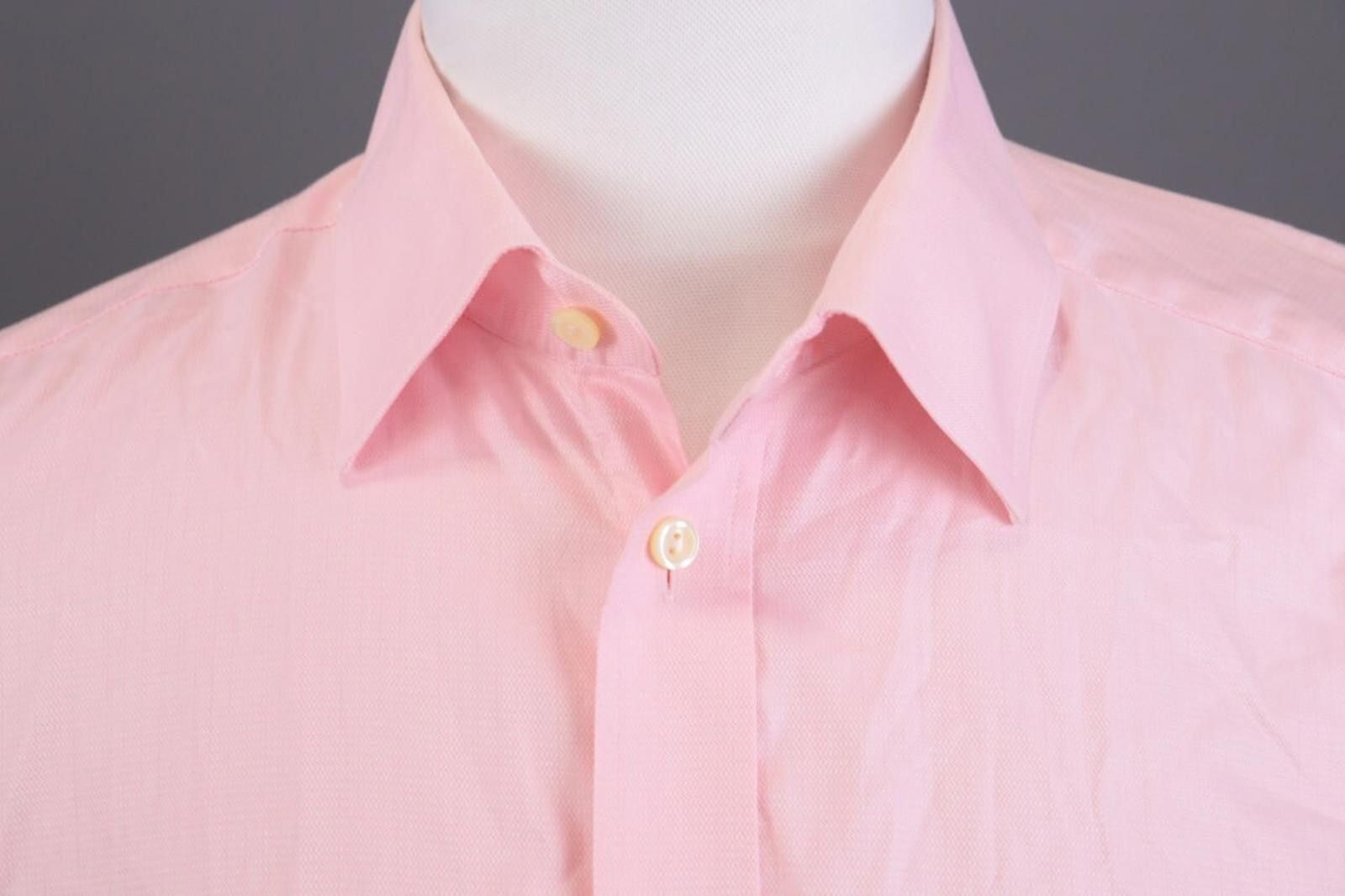 Eton Eton Wrinklefree Cotton Pink Down Shirt 46 / 18 Size US M / EU 48-50 / 2 - 5 Thumbnail