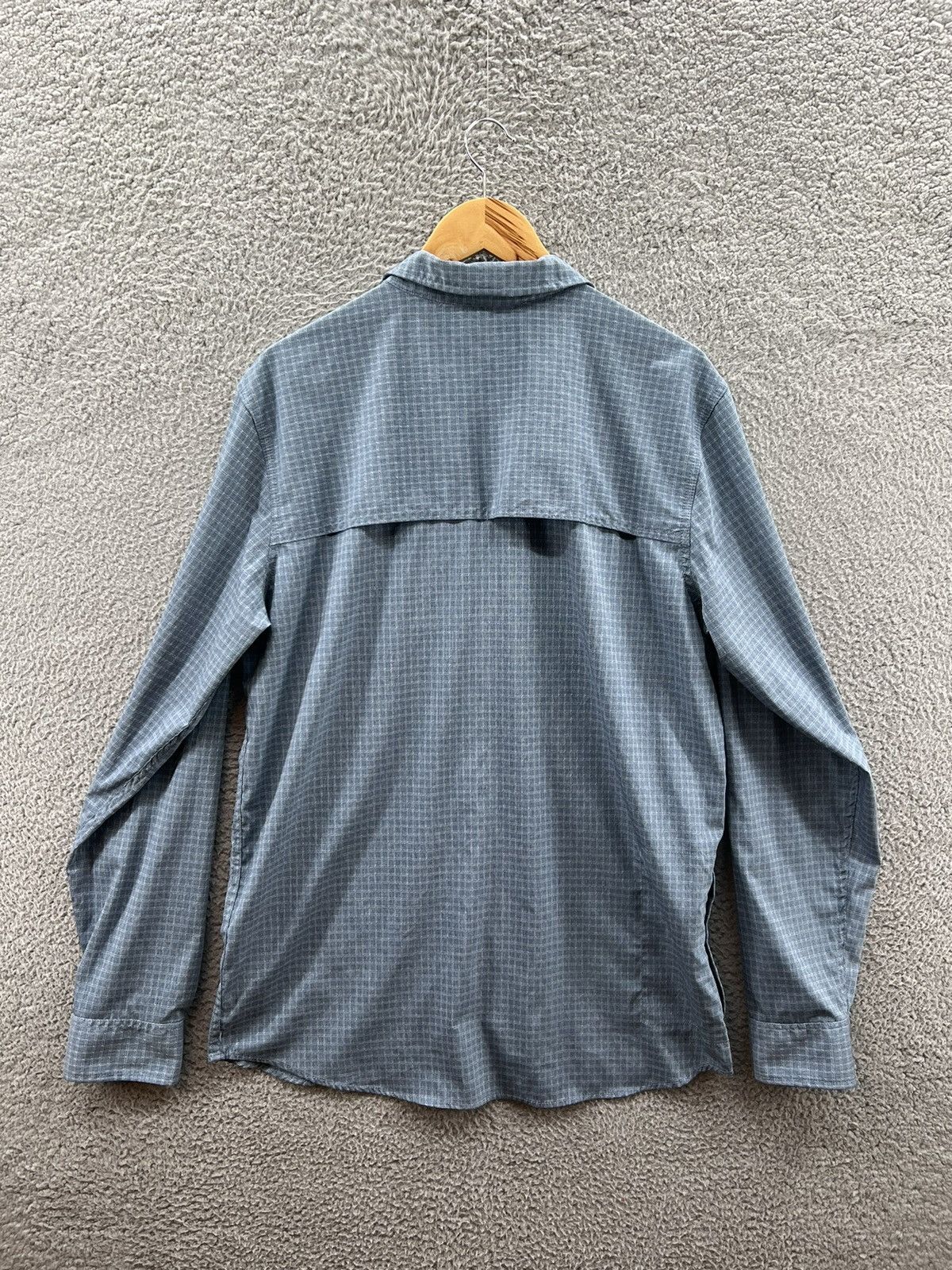 Prana prAna Garvan Hiking Shirt Men’s Large Tall Blue Grid Vented Size US L / EU 52-54 / 3 - 2 Thumbnail