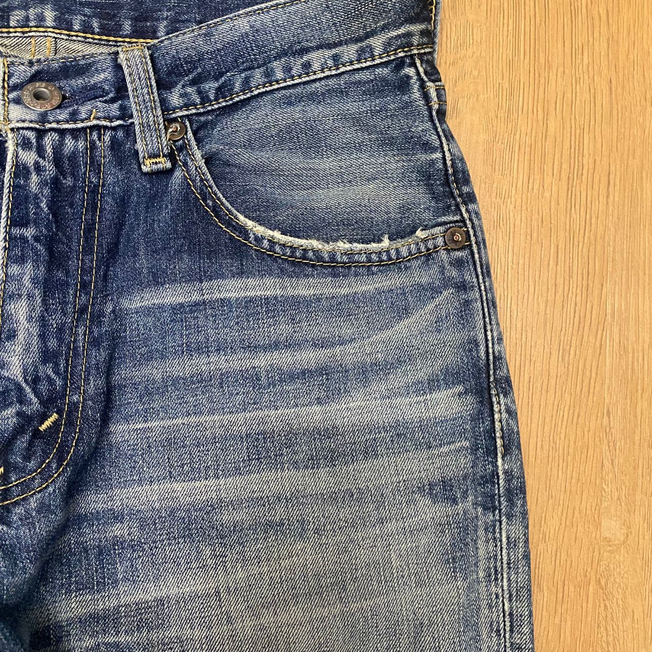 Levi's Vintage Levis 502 Distressed Denim Kurt Cobain Style Size US 28 / EU 44 - 9 Thumbnail