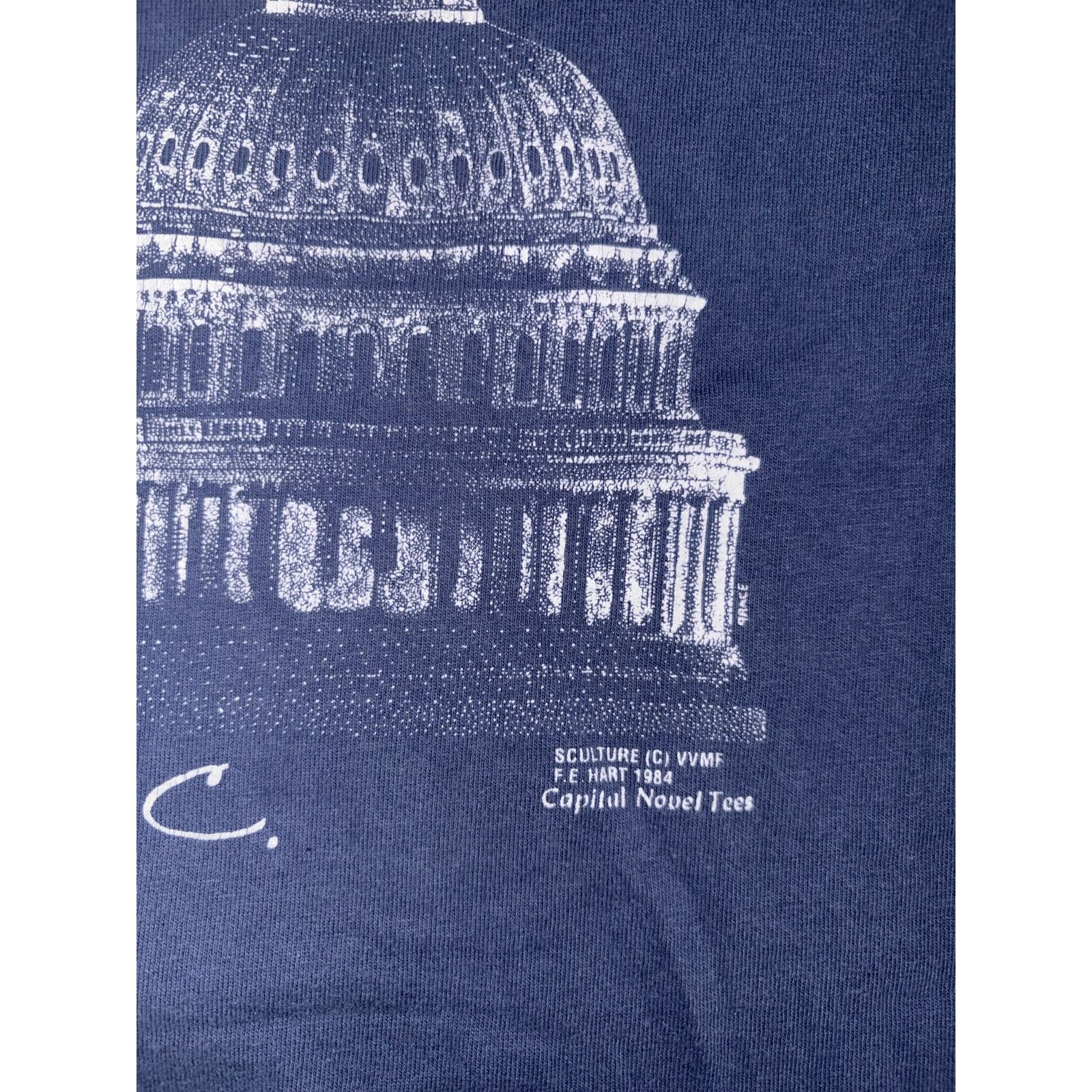 Fruit Of The Loom Vintage Washington Shirt Mens X Large Black 1994 White House Size US XL / EU 56 / 4 - 2 Thumbnail