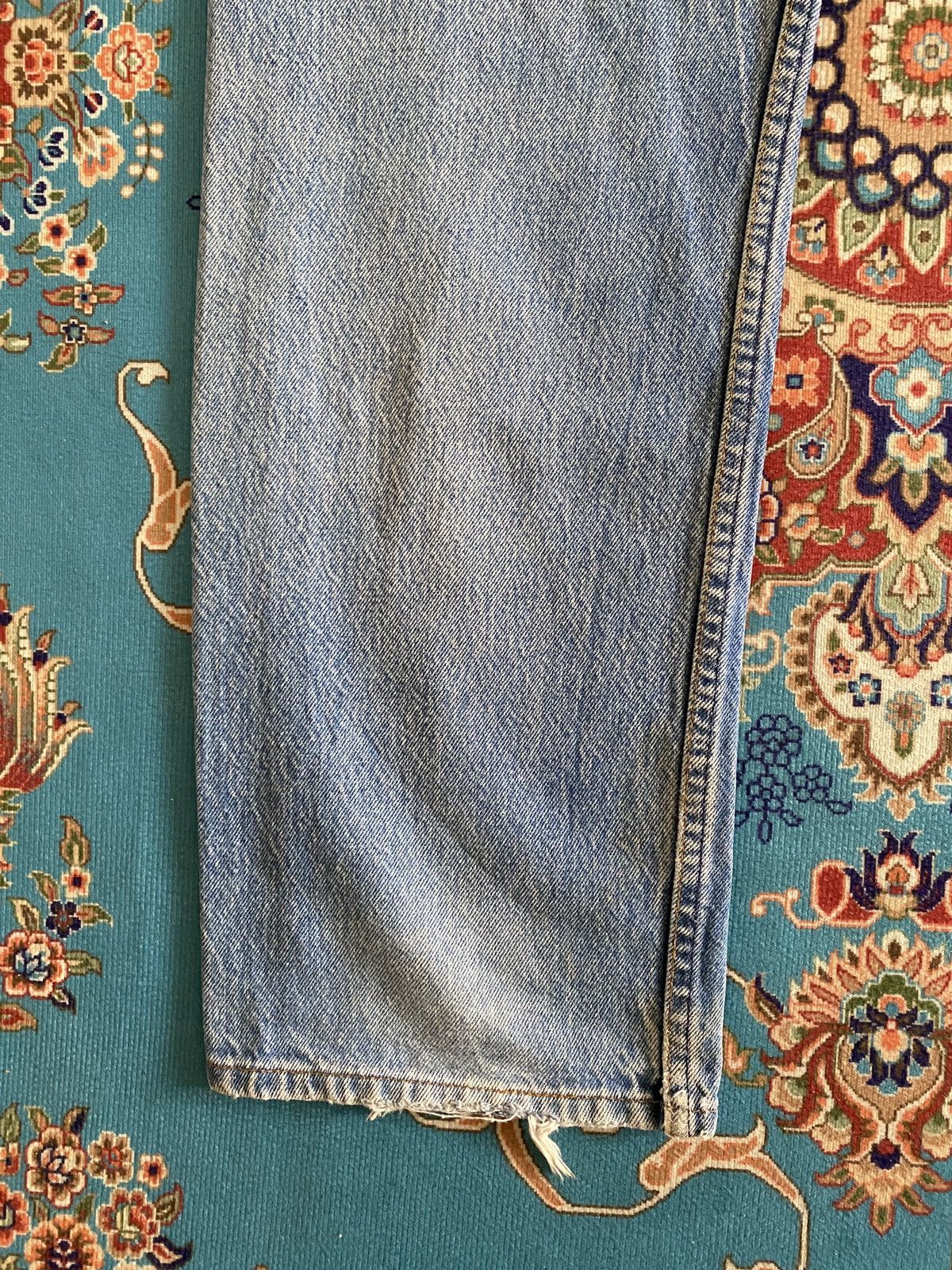 Levi's Vintage 90s Levi’s 501 Distressed Denim Size US 32 / EU 48 - 10 Thumbnail