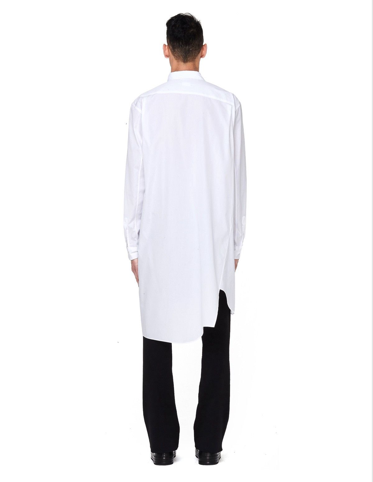 Comme des Garcons Comme Des Garcons Mens White Asymmetric Button Up Long Shirt Size US XS / EU 42 / 0 - 3 Thumbnail