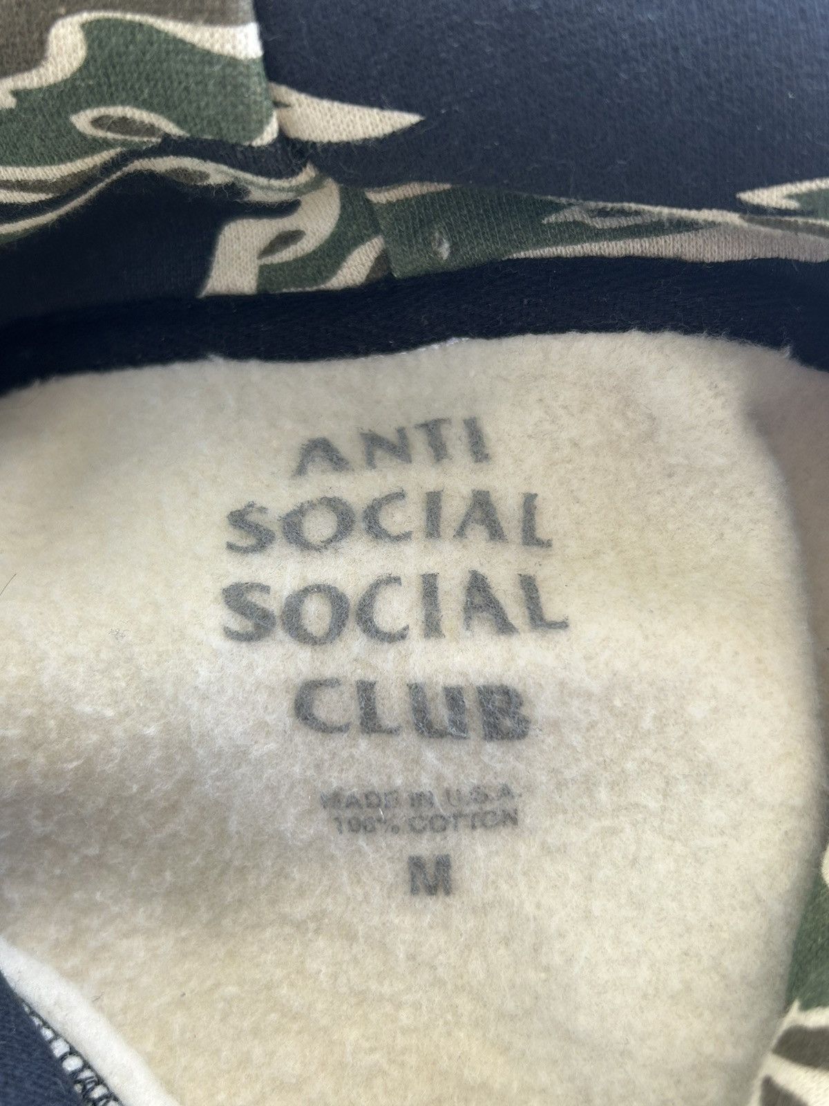 Anti Social Social Club Anti Social Social Club Tiger Camo Hoodie Rare Size US M / EU 48-50 / 2 - 7 Thumbnail