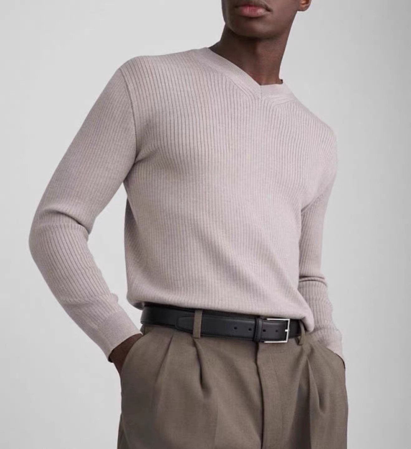 Emporio Armani EMPORIO ARMANI Wool Blend V-Neck Sweater K18 Size US M / EU 48-50 / 2 - 3 Thumbnail