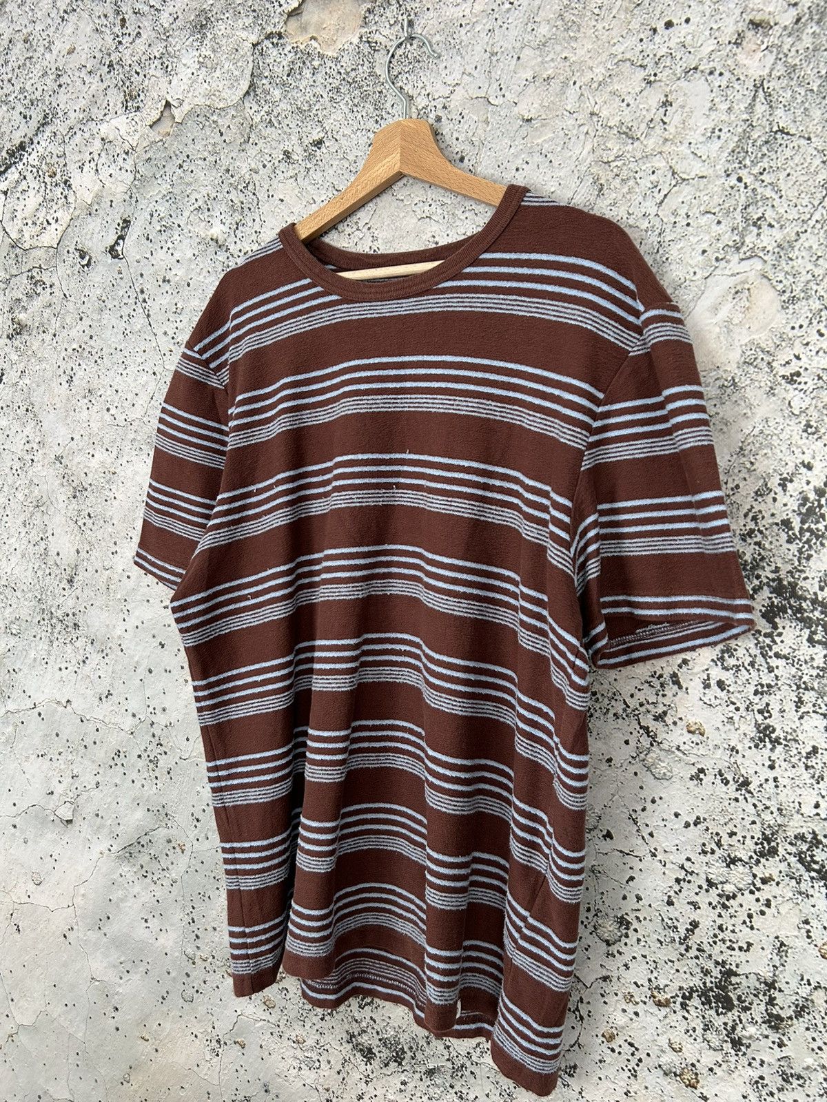 Samsoe Samsoe Samsoe Samsoe Stripe Summer Tee Brown Scandi Skate Punk Size US XL / EU 56 / 4 - 2 Thumbnail
