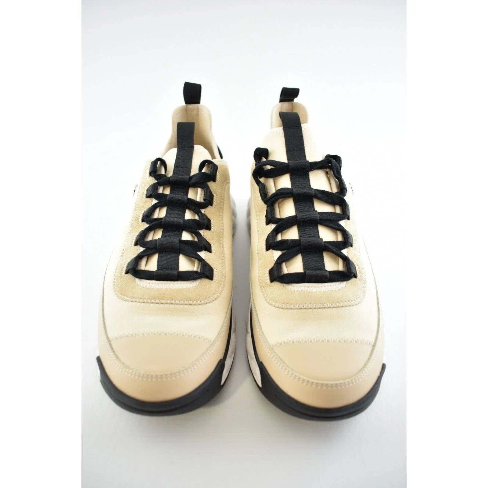 Chanel Chanel CC Logo Lace Up Low Top Trainer Sneaker 44 11 Size US 11 / EU 44 - 5 Thumbnail