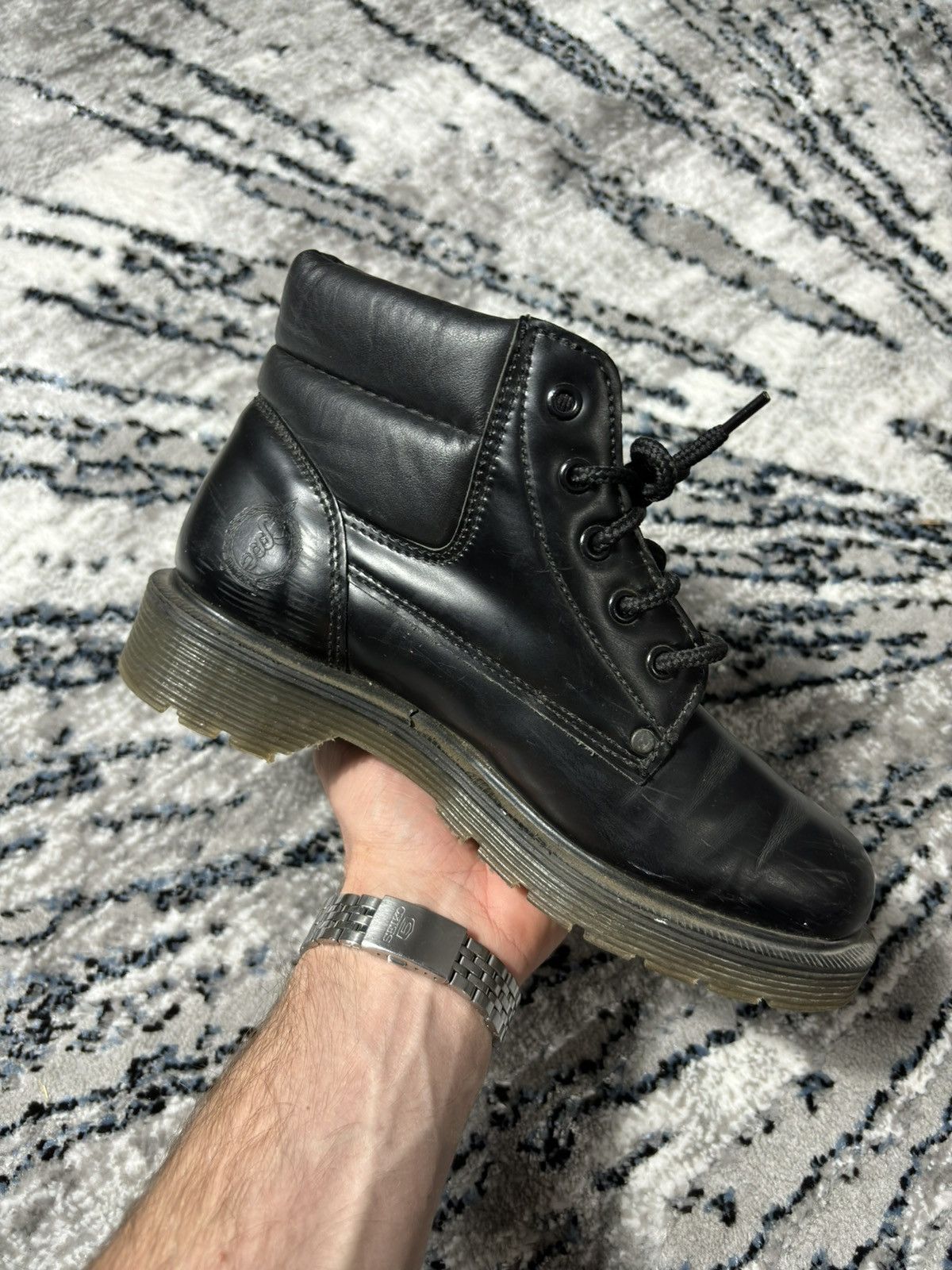 Solovair × Vintage vintage solovair combat boots derby style topquality leather Size US 6.5 / EU 39-40 - 2 Thumbnail
