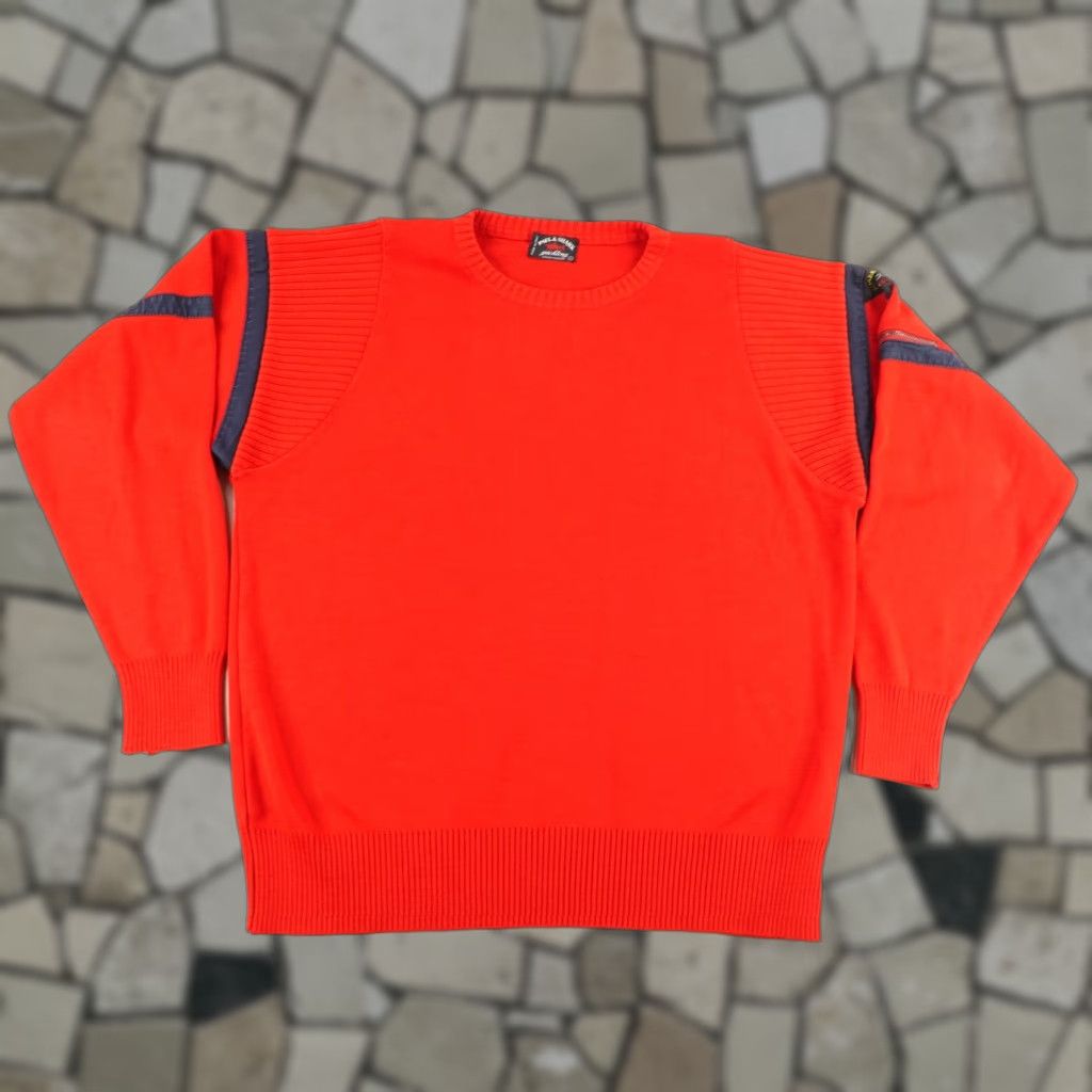 Paul & Shark VINTAGE Paul & Shark Sweater Mens Large Red 80s Pullover Wool Acrylic Knit Crew Neck Logo Size US L / EU 52-54 / 3 - 1 Thumbnail