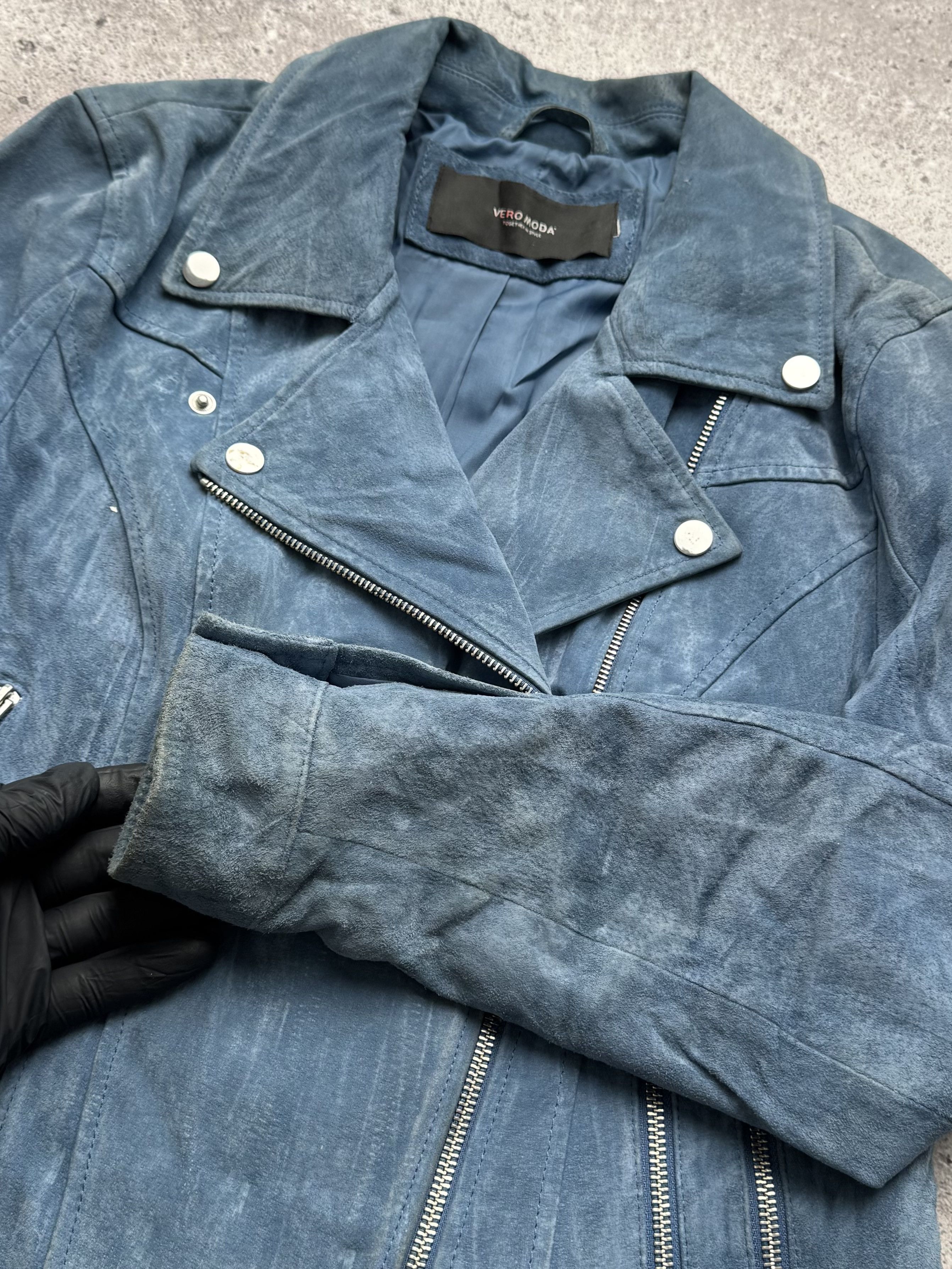 Vintage Vintage Suede Jacket C5(V403) Size L / US 10 / IT 46 - 4 Thumbnail