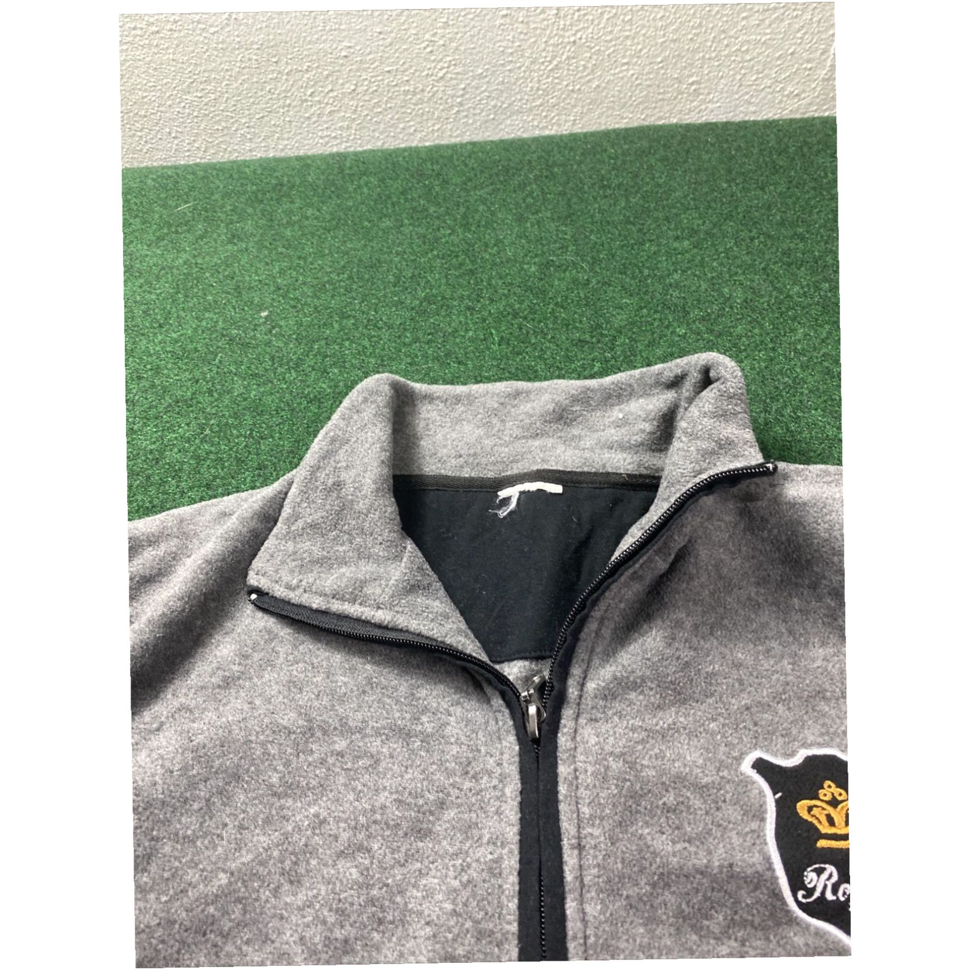 Vintage FLEECE ZIP UP VEST CROWN ROYAL SIZE MEDIUM Gray Light Weight Size M / US 6-8 / IT 42-44 - 5 Thumbnail
