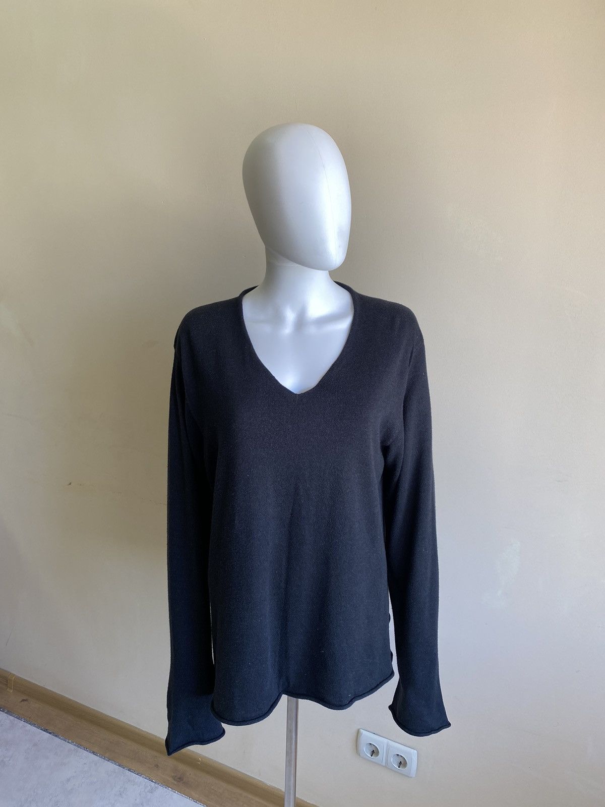hannes roether Hannes Roether Black Avant Garde Long Sleeve Sweater Size XL Size XL / US 12-14 / IT 48-50 - 2 Thumbnail