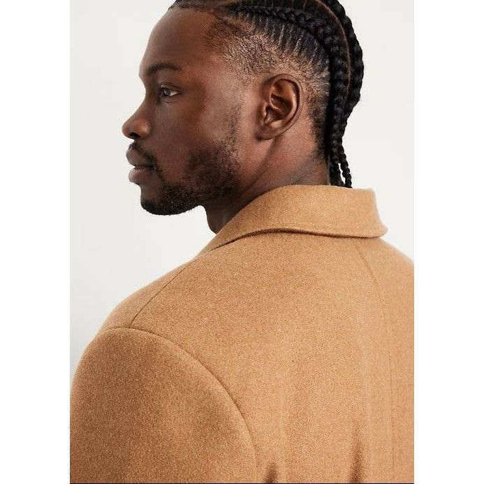 Old Navy Old Navy Men's Brushed Topcoat Color Camel Size Medium NEW Size US M / EU 48-50 / 2 - 6 Thumbnail