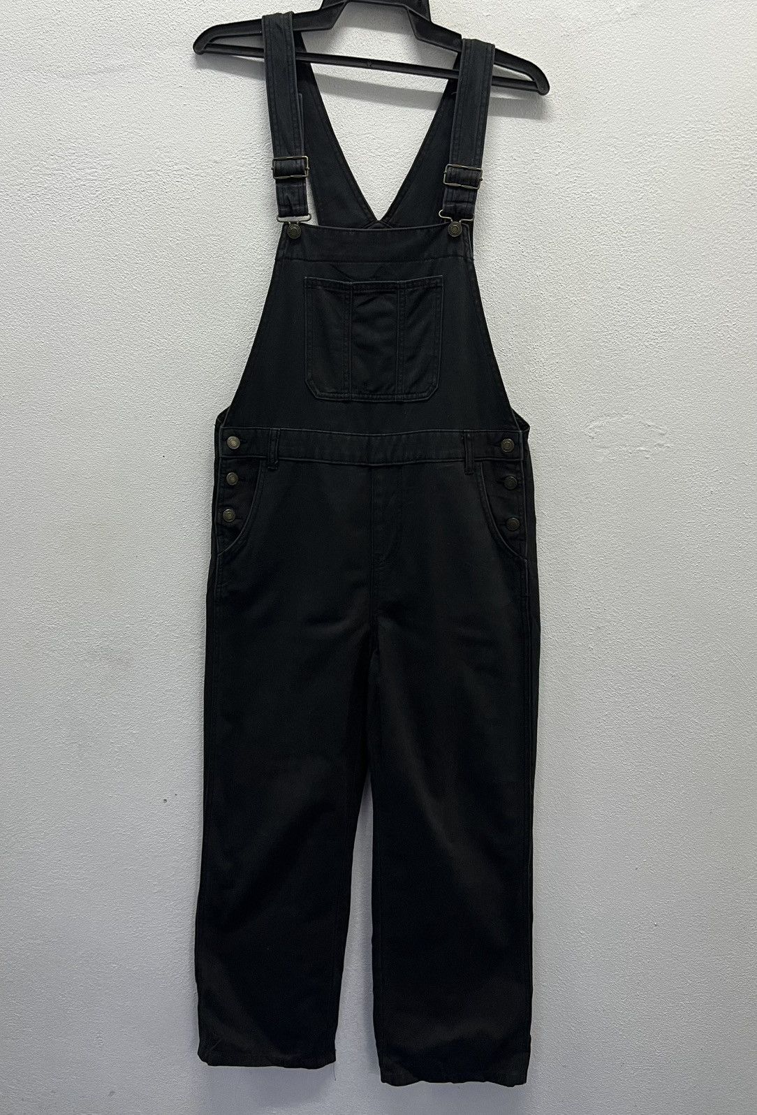 Japanese Brand × Vintage Vintage Y2K COLZA Black Cotton Overalls – Size L Size US 34 / EU 50 - 1 Thumbnail