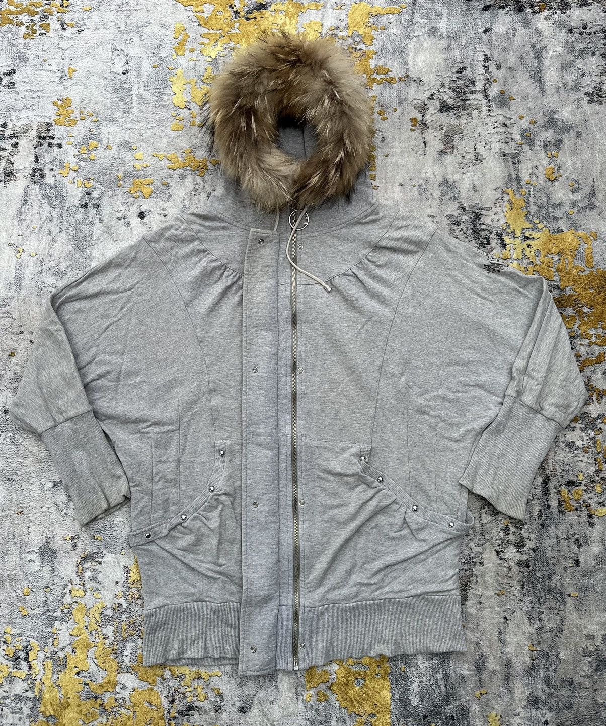 20471120 Y2K TRIBAL STUDDED FUR ZIP HOODIE IFSIXWASNINE LGB STYLE Size US XXL / EU 58 / 5 - 4 Thumbnail