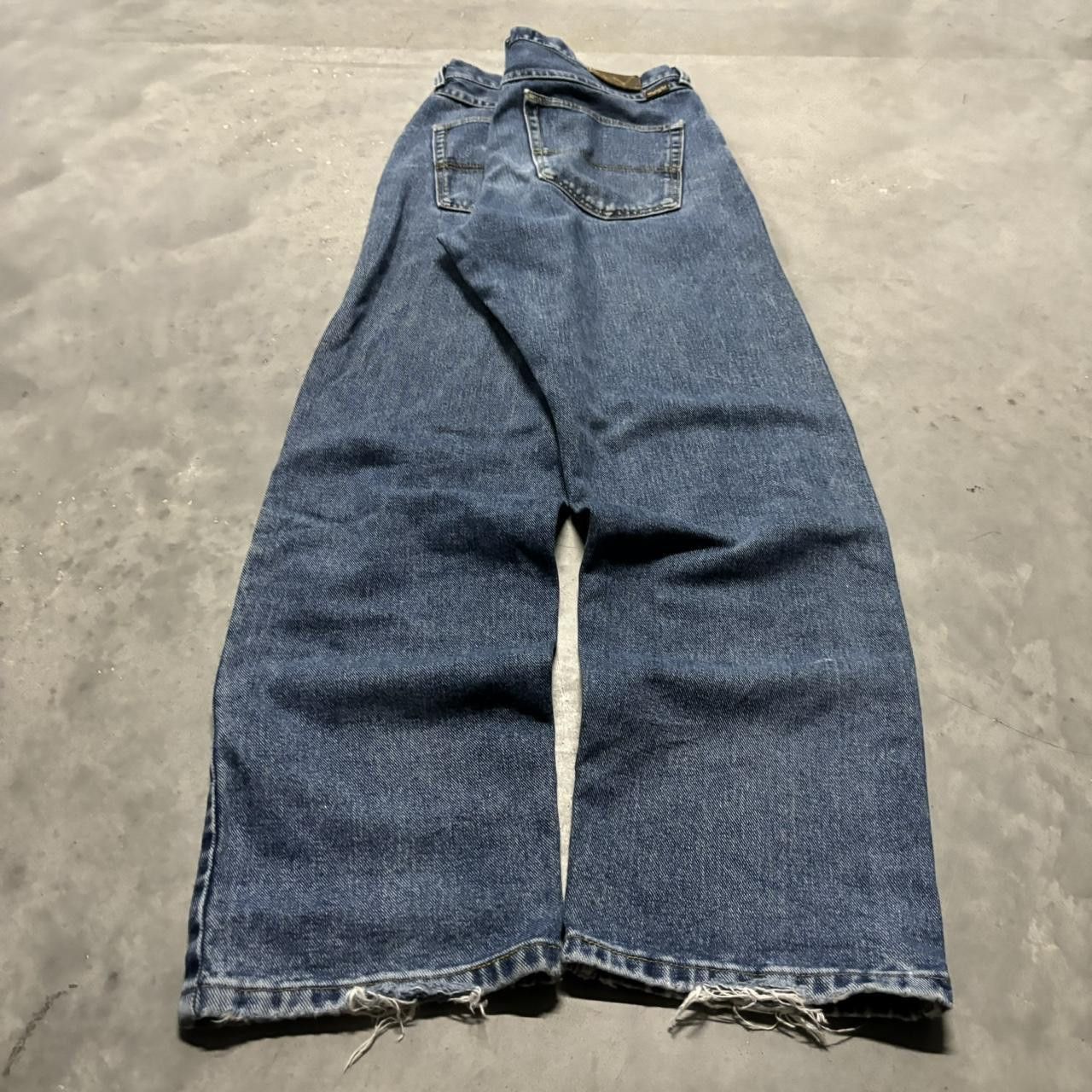 Japanese Brand × Vintage Crazy Vintage Y2K/200s Grunge Medium Wash Denim Jeans! Size US 33 - 4 Thumbnail