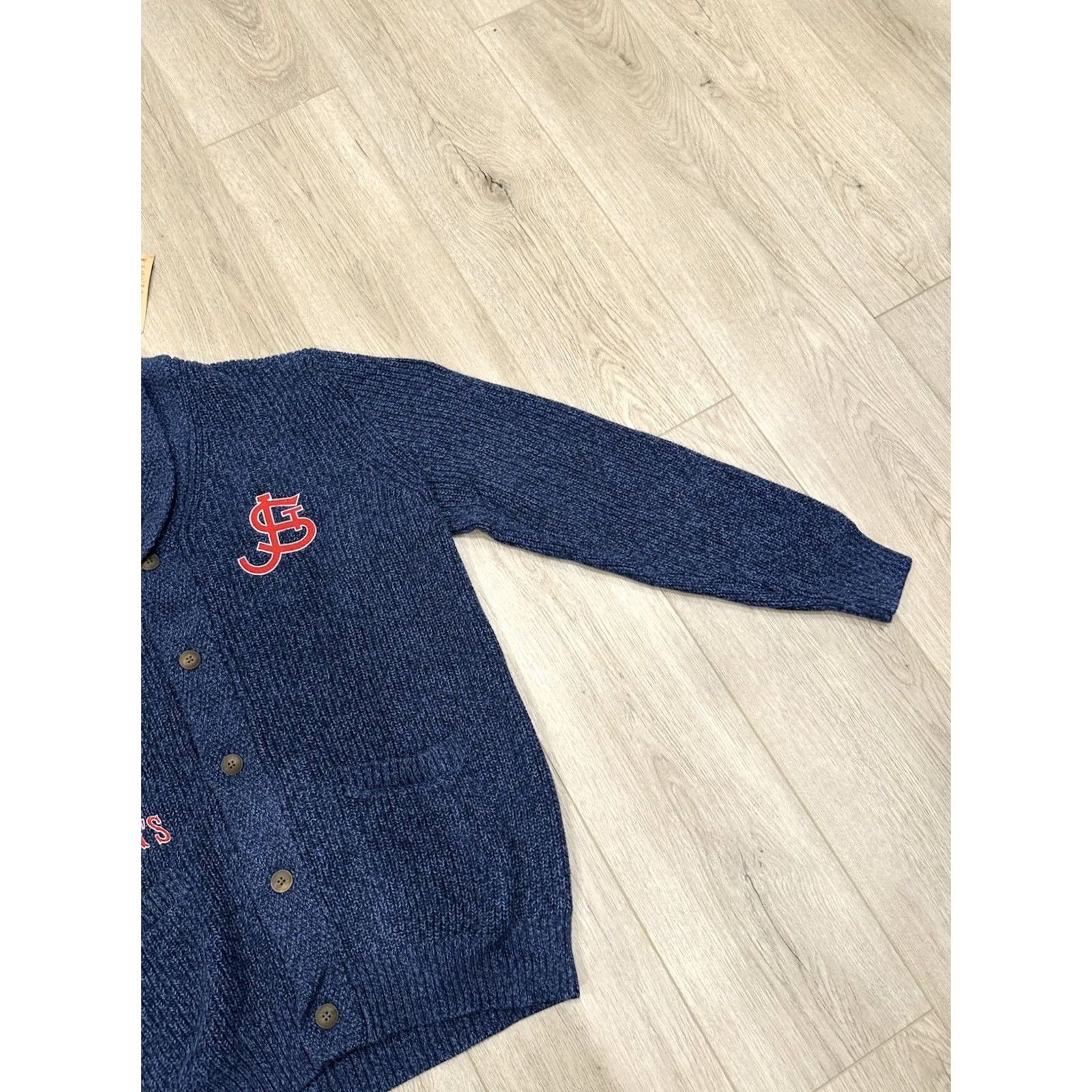 Faherty NWT Faherty Cardigan Shawl XL Fisherman Knit Cashmere Cotton Blue Long Sleeve Button Mens Regular Knit Style Size US XL / EU 56 / 4 - 2 Thumbnail