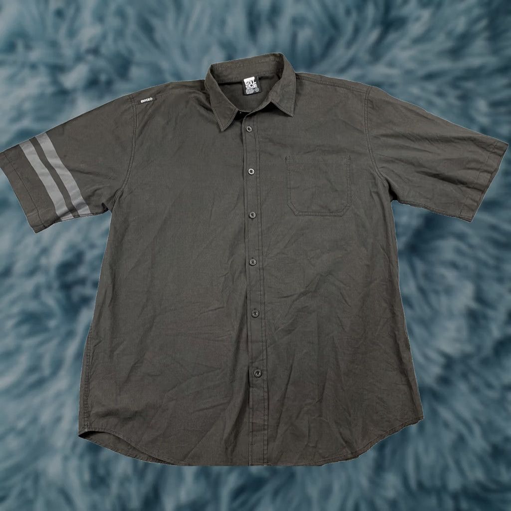 Enyce VTG Enyce Shirt Mens 3XL Black Button-Up Collar Short Sleeve 90s Y2K Urban Hip Hop Logo Size US XXL / EU 58 / 5 - 1 Thumbnail