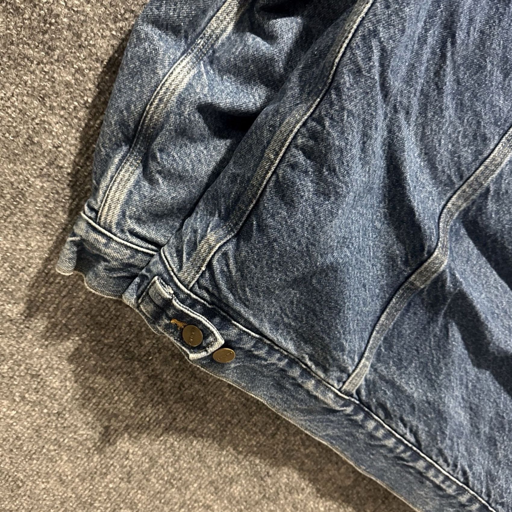 Carhartt VINTAGE Carhartt Jacket Denim Blanket Lined Trucker J11 DST Tall Size XL Men’s Size US XL / EU 56 / 4 - 8 Thumbnail