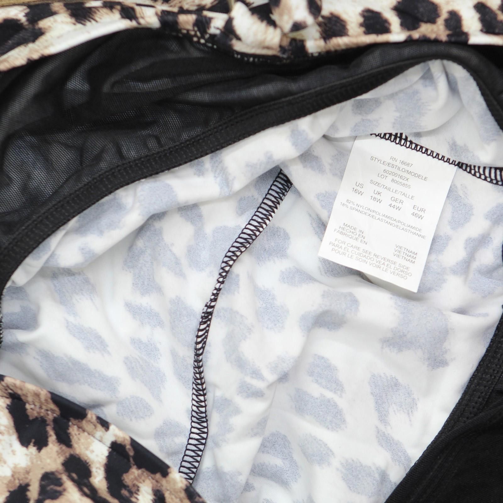 Other Nwt Swim Solutions Tankini Swim Top Hidden Spots Brown 16w Size ONE SIZE - 4 Thumbnail