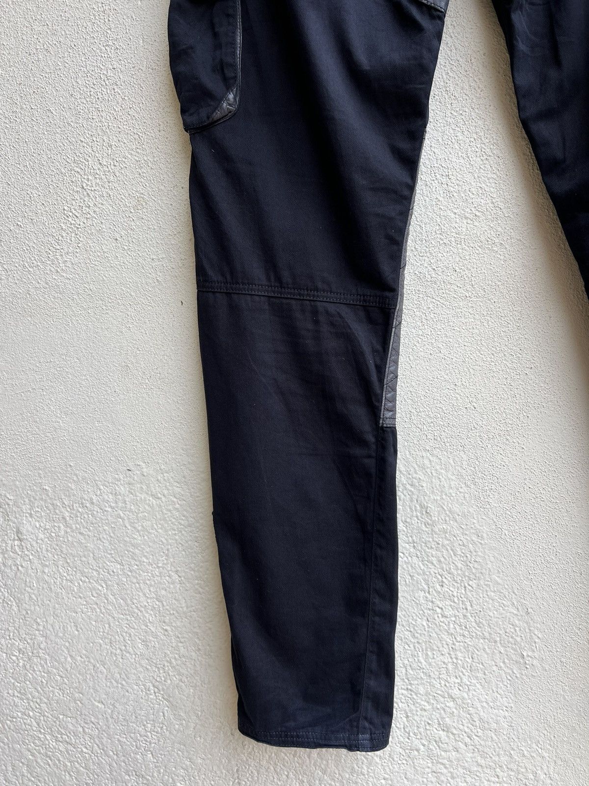 02DERIV. × Alfredo Bannister Alfredo Bannister X 02Deriv Hybrid Leather Cargo Trouser Size US 33 - 18 Thumbnail