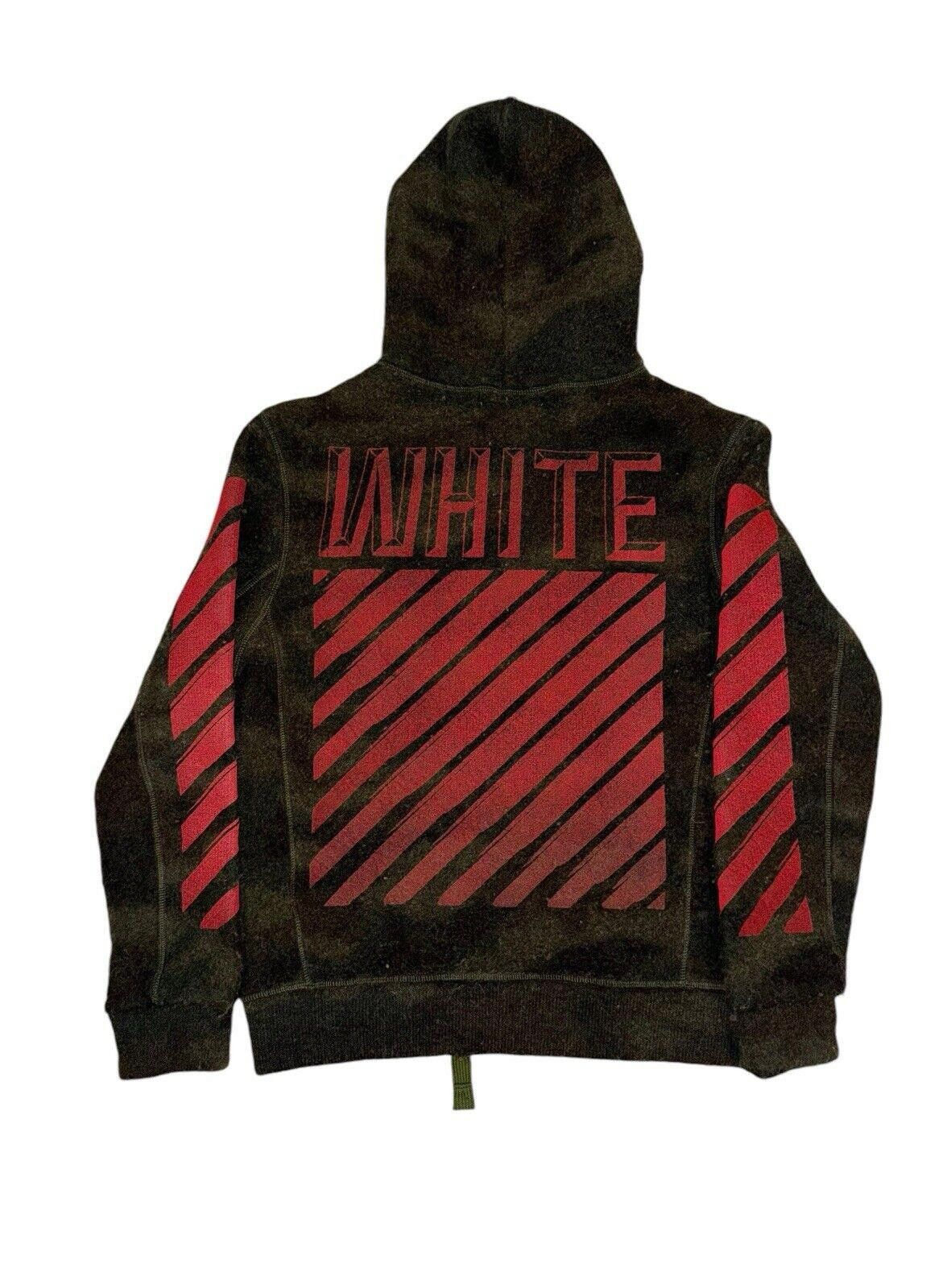 Off-White Virgil Abloh Camouflage Full Zip Hoodie Jacket M