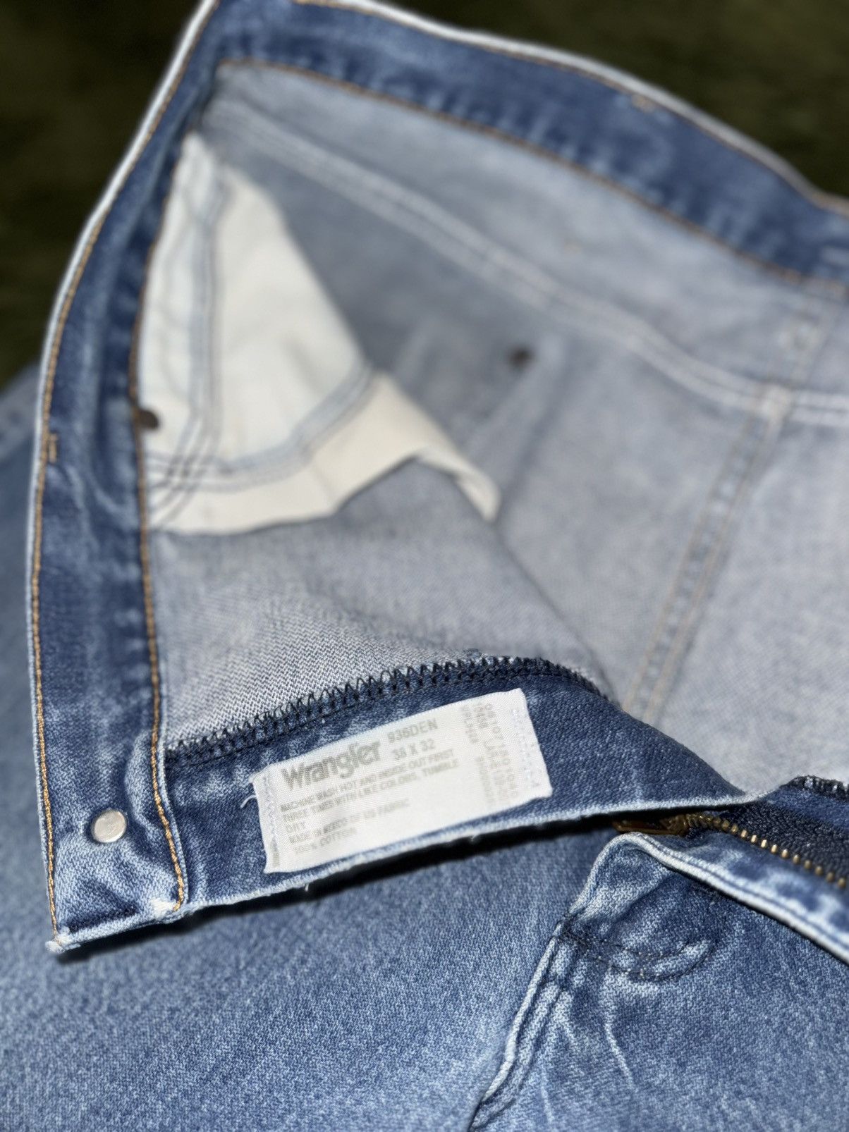 Wrangler [38X32] Wrangler USA Original Vintage Washed Denim Pants Size US 38 / EU 54 - 4 Thumbnail