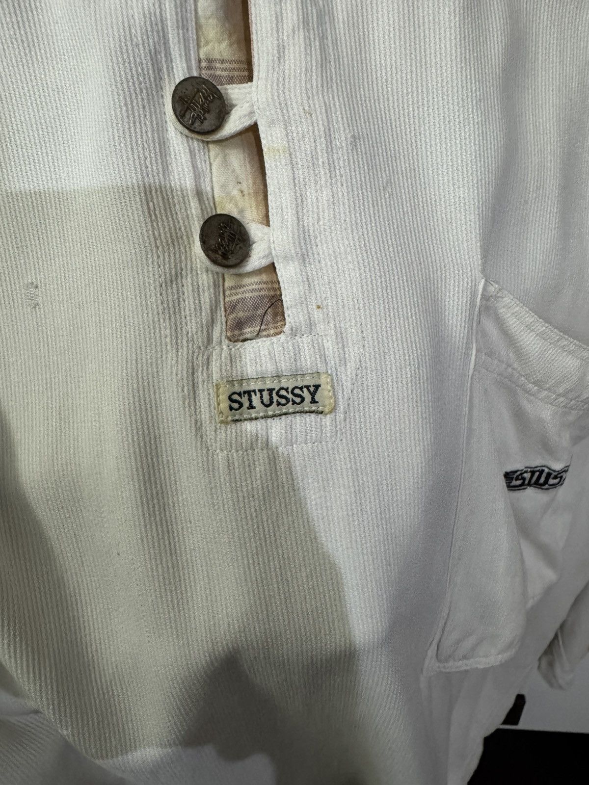 Stussy VINTAGE 90’S STUSSY HENLEY STYLE TOP LONGSLEEVE 🔥RARE🔥 Size US XL / EU 56 / 4 - 3 Thumbnail