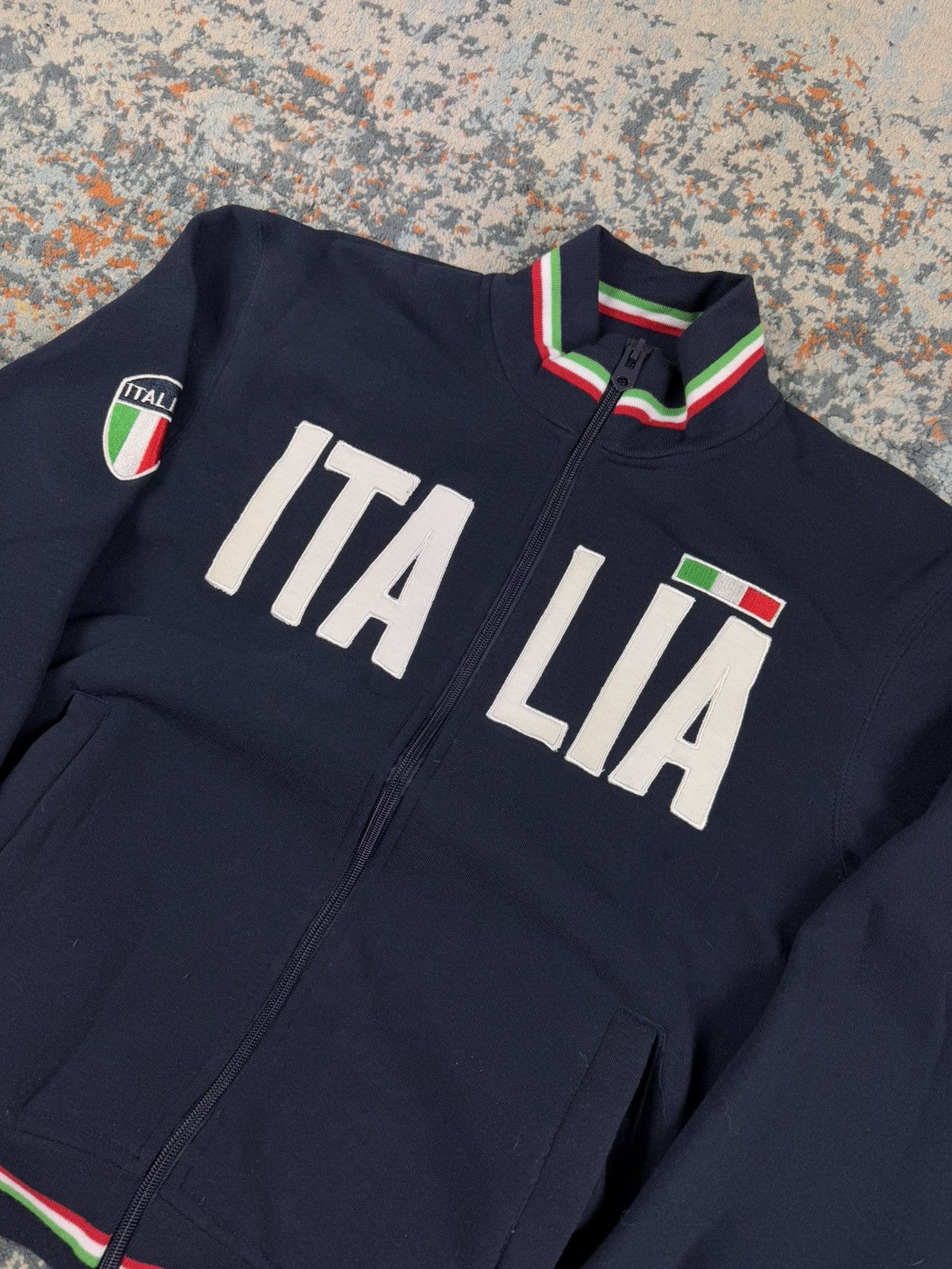 Vintage Vintage y2k Italy Italia spellout zip sweatshirt blokecore Size US XS / EU 42 / 0 - 4 Thumbnail