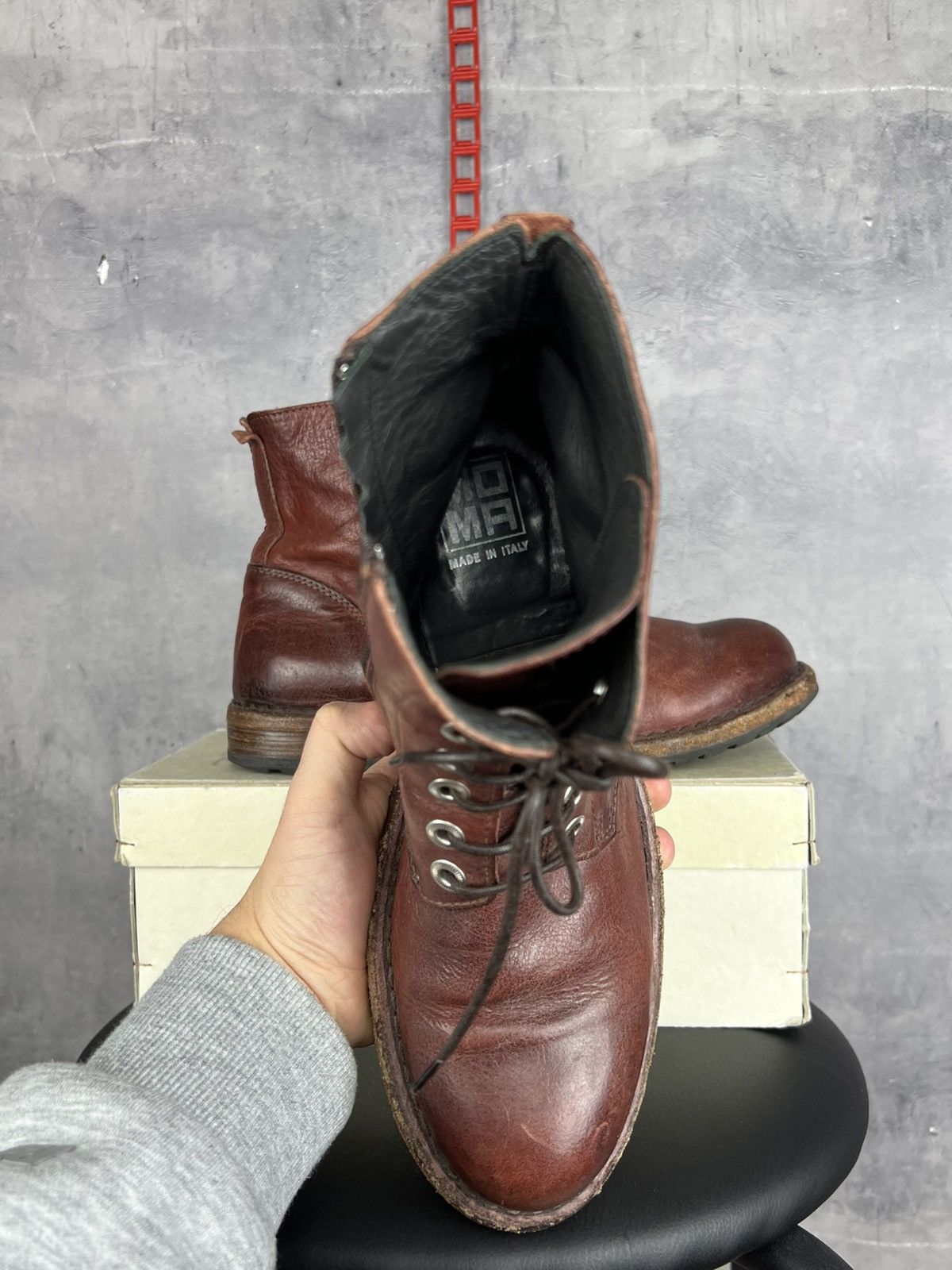 MoMA MOMA Leather Ankle Boots EU 38 Women / Unisex Brown Size US 8 / IT 38 - 14 Thumbnail