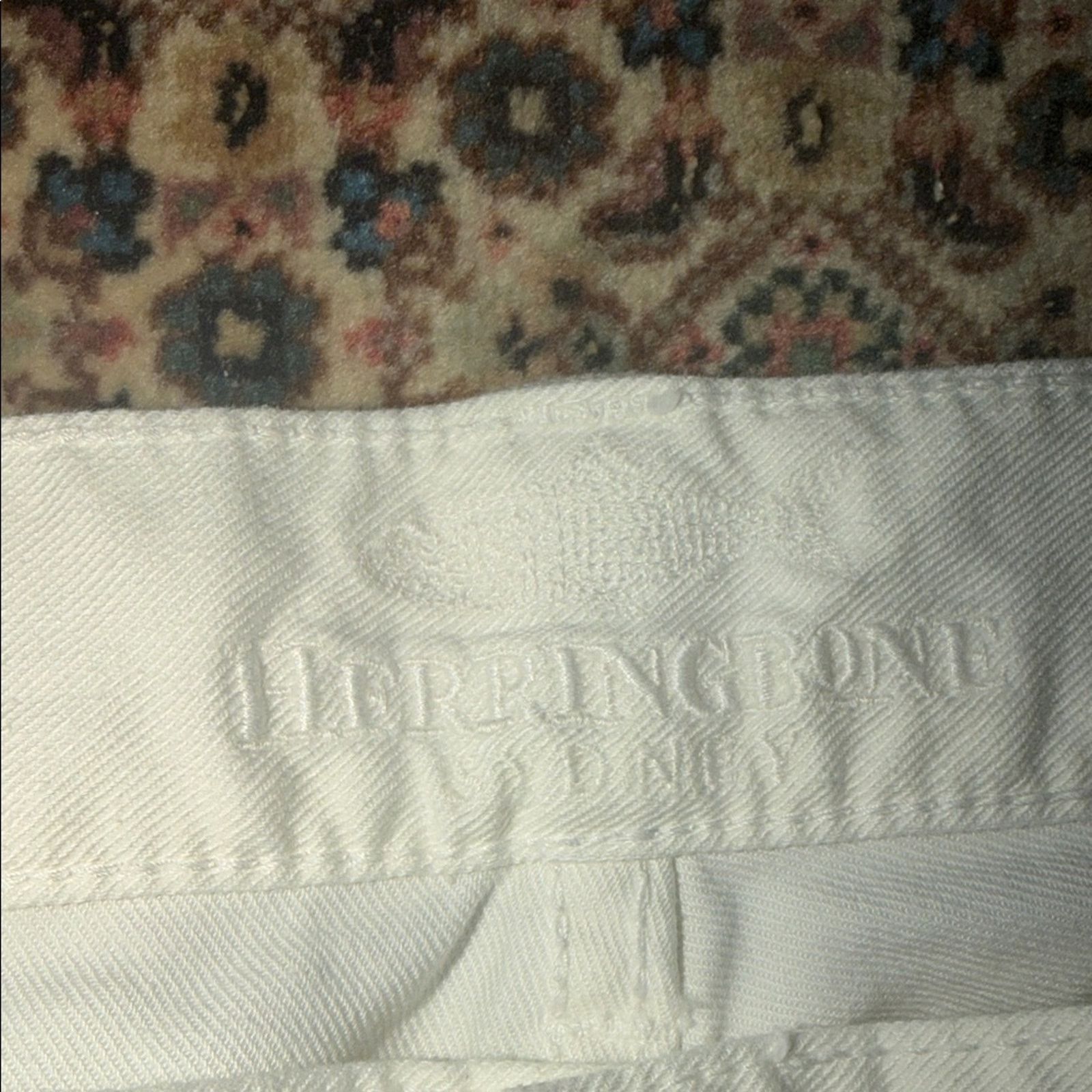 & Other Stories Herringbone Sydney Tag White Men's Jeans Size 36 Size US 36 / EU 52 - 6 Thumbnail