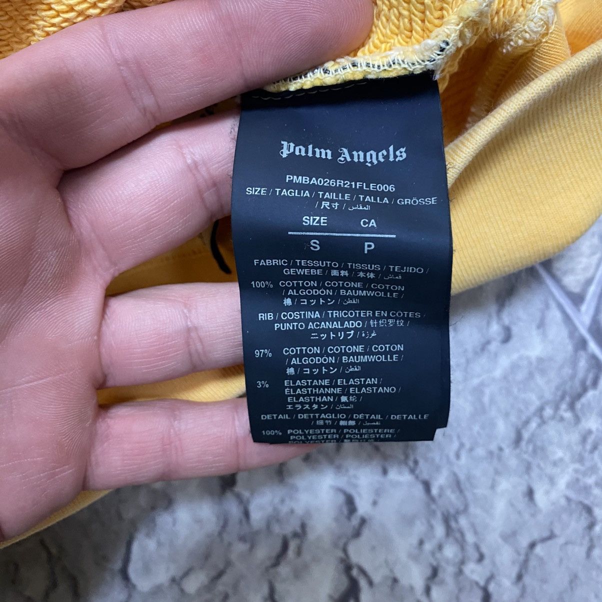 Palm Angels Palm Angels Sweatshirt Big logo Yellow Size US S / EU 44-46 / 1 - 13 Thumbnail
