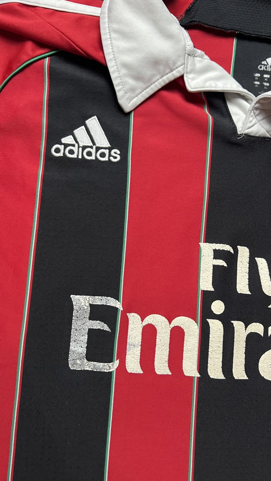Adidas 2012-2013 ACM Milan adidas football jersey Italy Size US XL / EU 56 / 4 - 4 Thumbnail