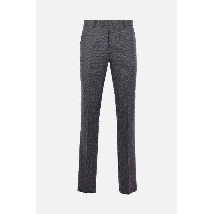 Dior DIOR Houndstooth Cashmere Grey Wool Trousers New & Authentic Size US 34 / EU 50 - 1 Preview